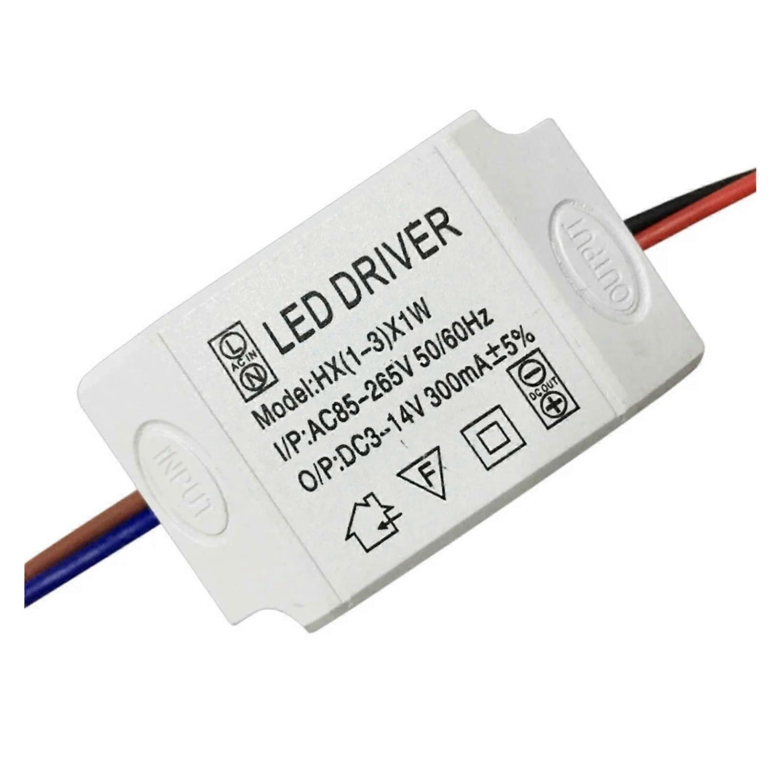 LED Driver 300mA Constant Current 13W LED Power Supply AC85265V Yellow for Ceiling and Track Lights