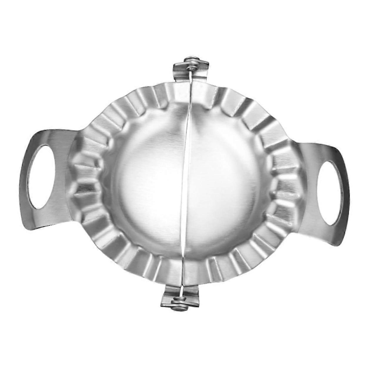 Stainless Steel Dumpling Maker Large With Crimped Edge For Tight Seal Dumpling Press Tool Home Kitchen Empanada Ravioli
