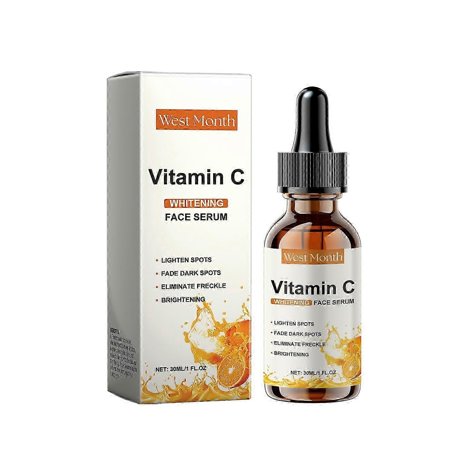 Vitamin C face serum contains vitamin C, tocopherol