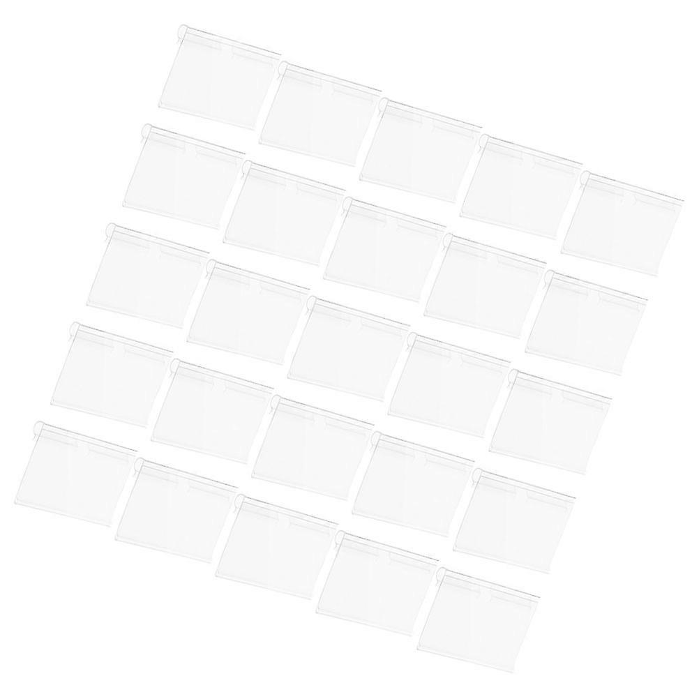 Porta etichette in PVC da 120 pezzi per espositore trasparente per mensole metalliche