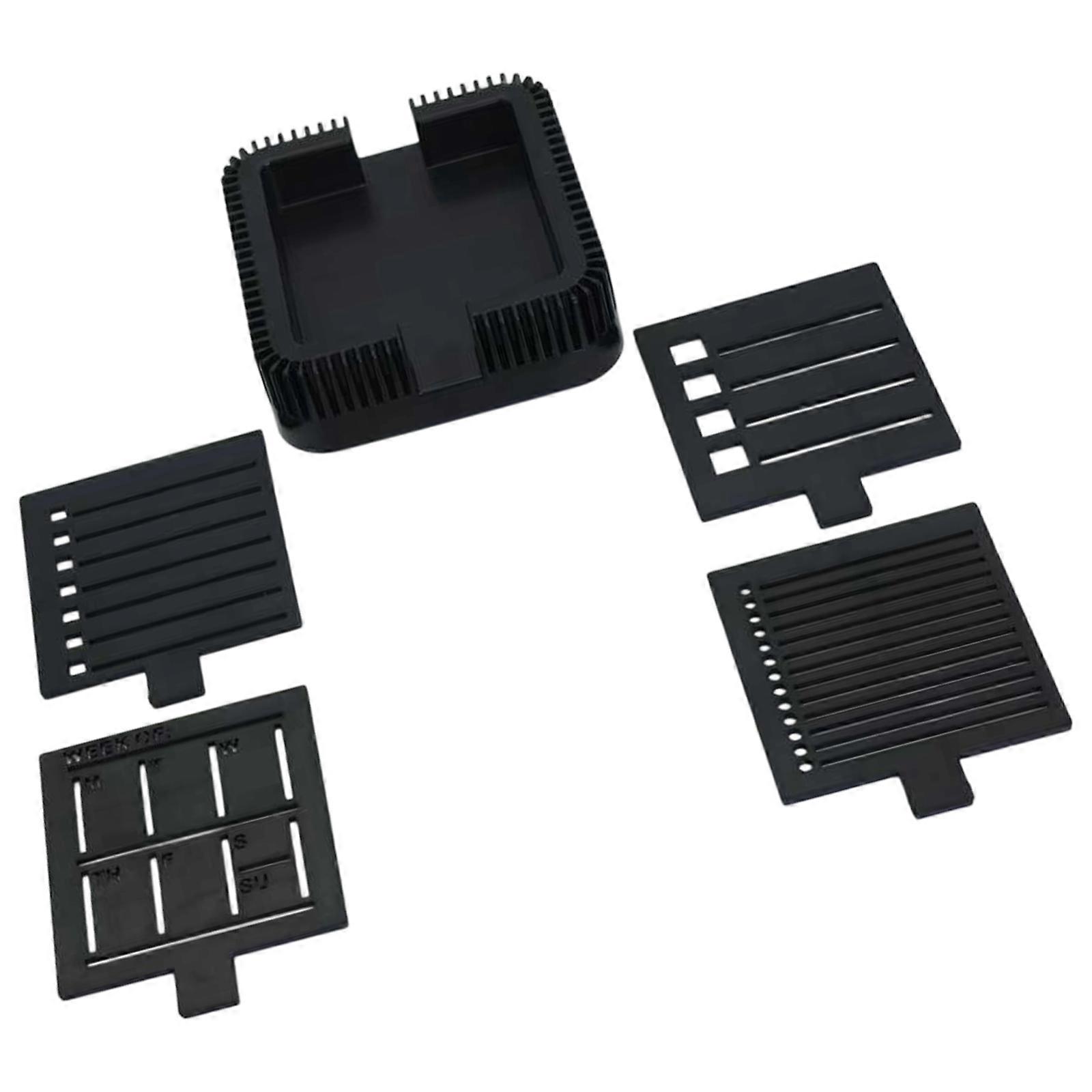 Creative Note Making Stencil For Memo Pad with Base And Design Templates Artistic Planning Sticky Note Stencil Set Multicolor