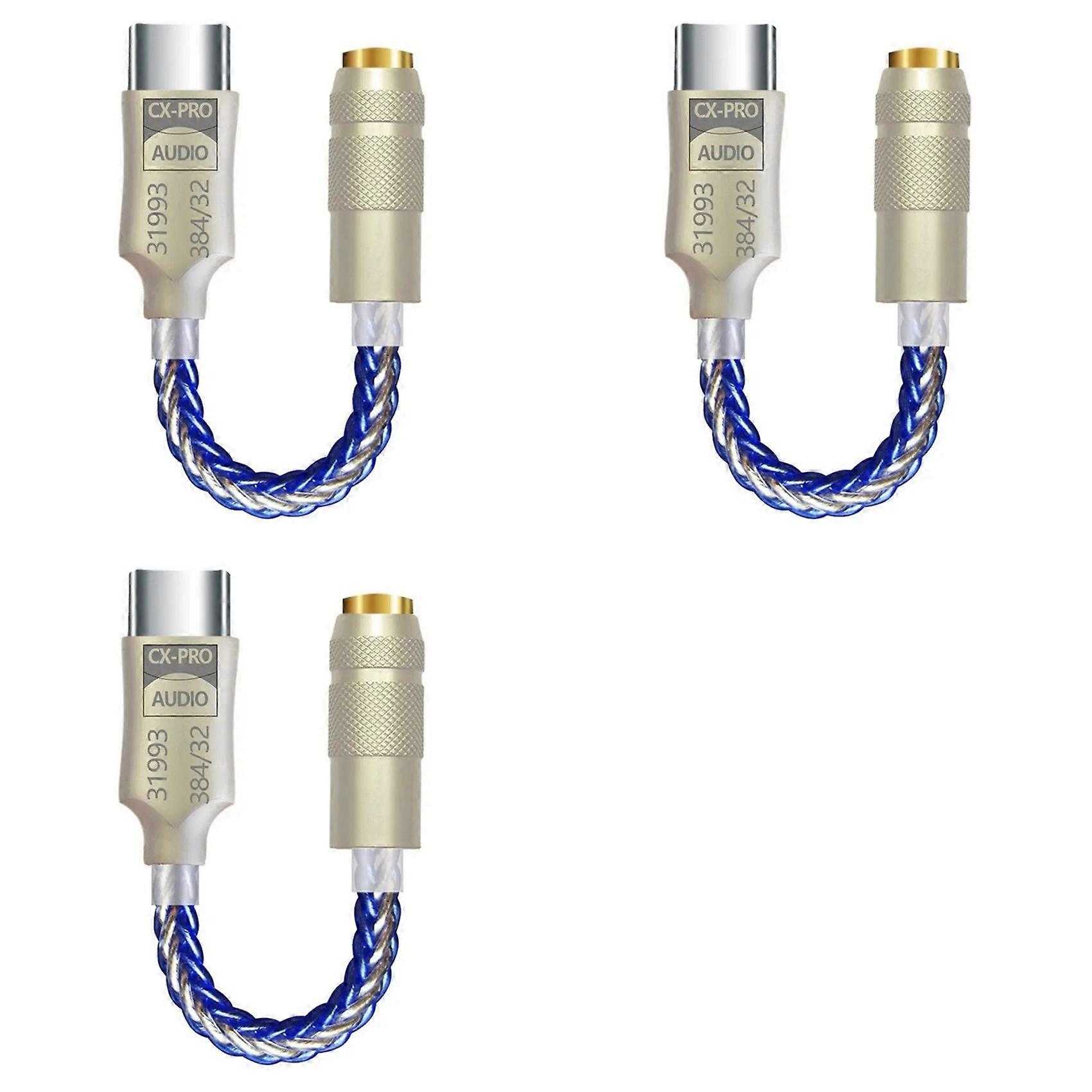 3X CX31993 HiFi DAC Type C to 3.5mm Headphone Amplifier Audio Decoder IEM AMP Mobile Phone Adapter B