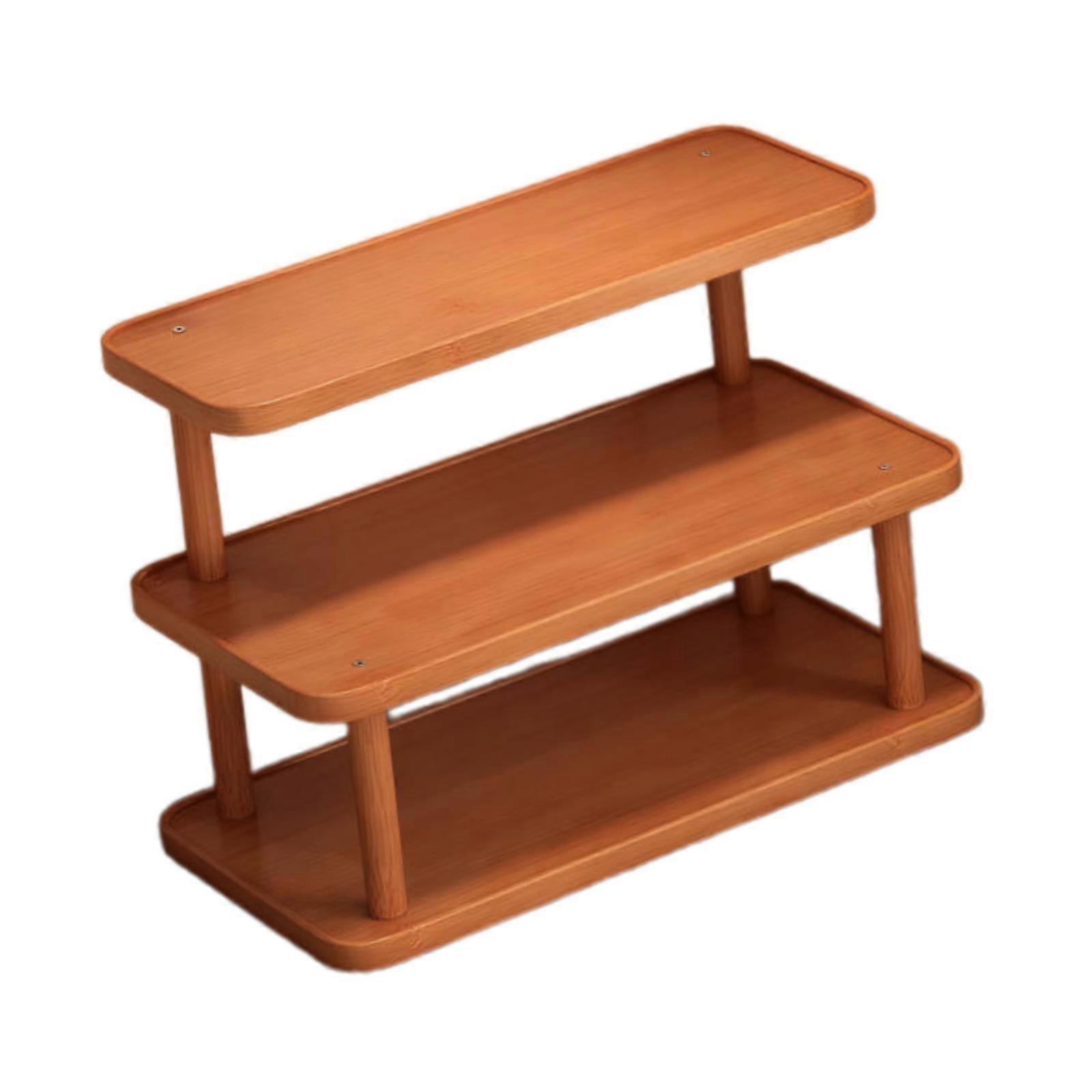 Display Riser Shelf Tiered Perfume Holder 3 Layer Simple Portable Cup Holder for