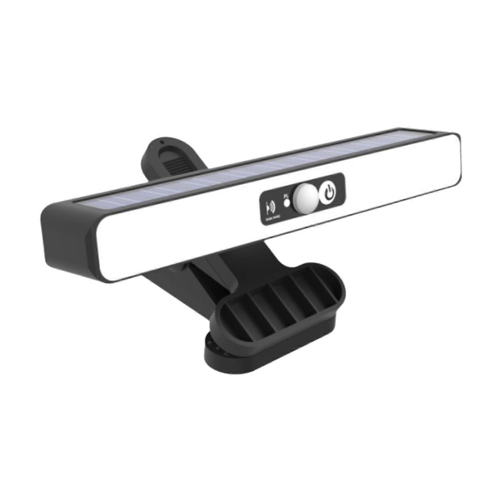 Solar Lights Outdoor Waterproof Security Light For Fence Railings And Garage Mount, Adjustable Angle, White Light