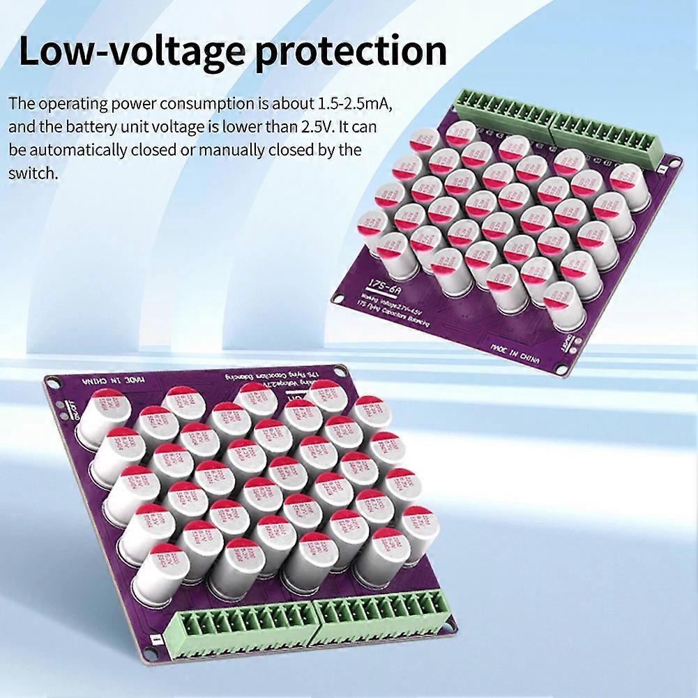 17S 6A Lithium Battery Management System High Precision Low Voltage Differential Capacitor Active Equalization Module