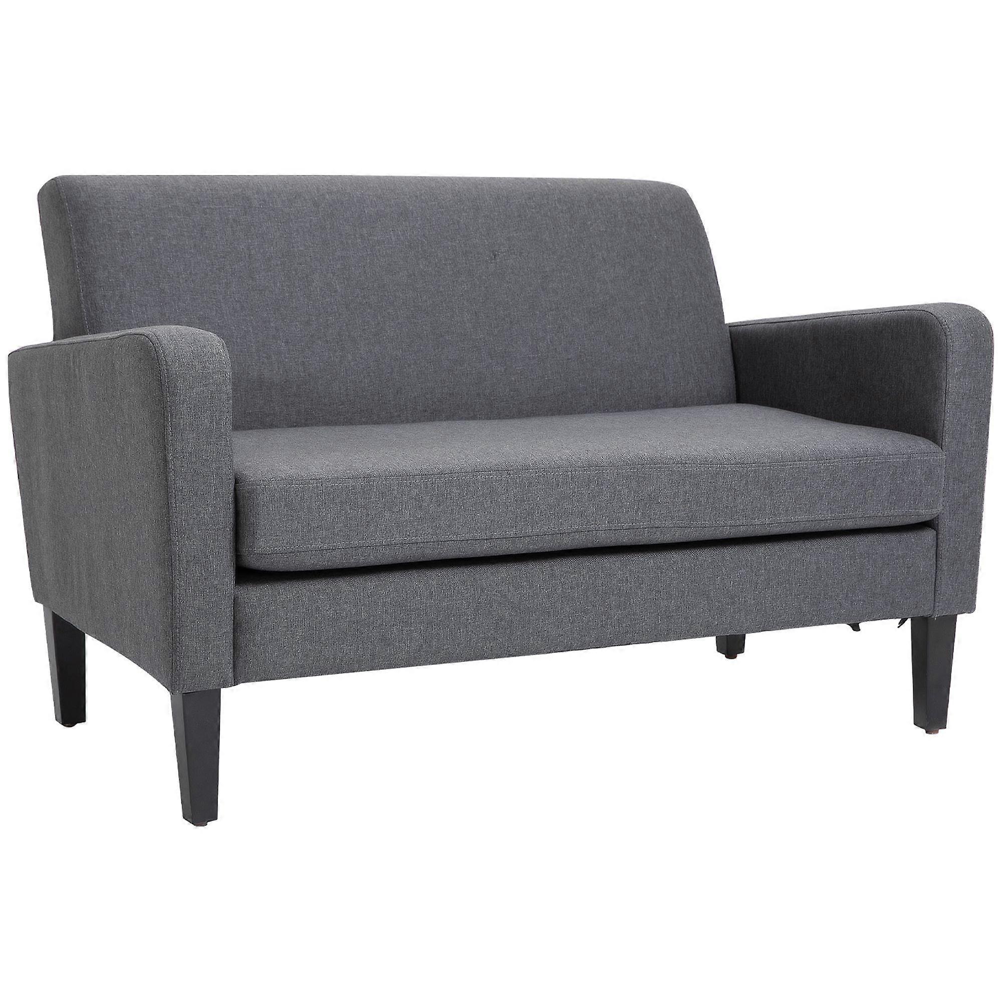 Modern Curved Loveseat Sofa with Cushion Support