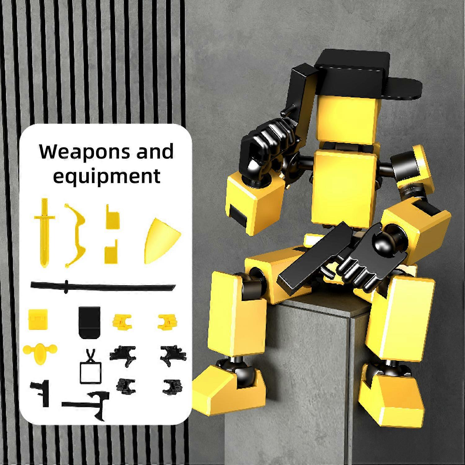 Multi joint adjustable small doll DIY assembly ornament, 3D printed figurine interactive toy