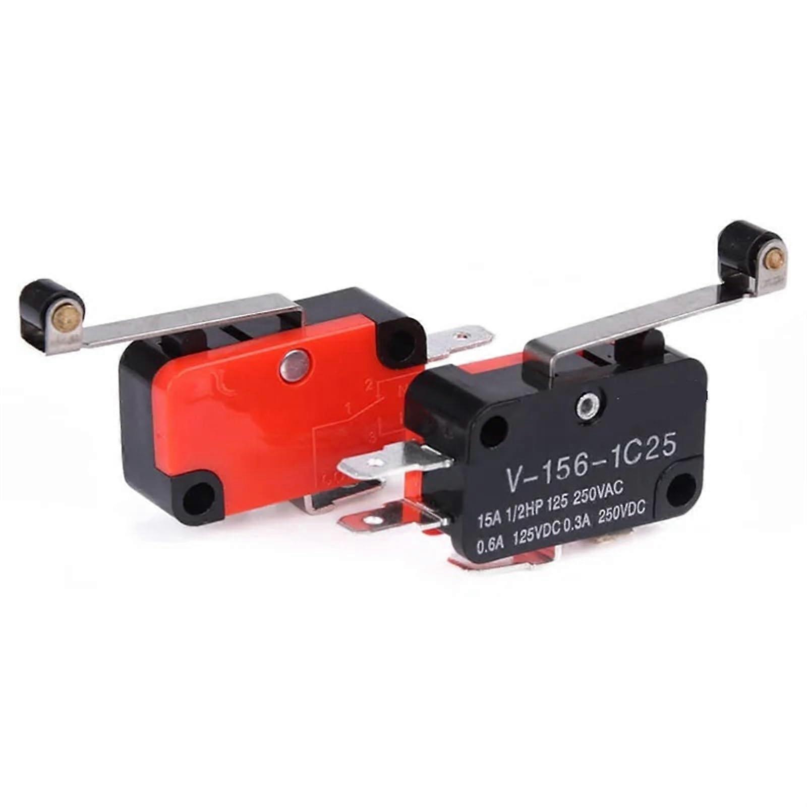 V1561C25 SPDT Momentary Push Button Switch 15A Snap Action Limit Switch Travel Switch