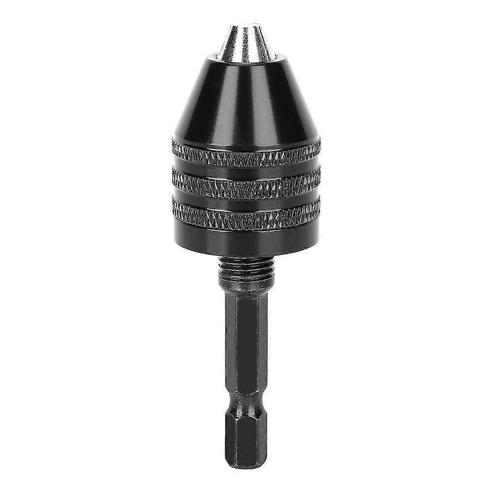 Drill Chuck Adapter Hex Shank Quick Release Carbon Steel 3Jaw Mini Bit for Impact Driver