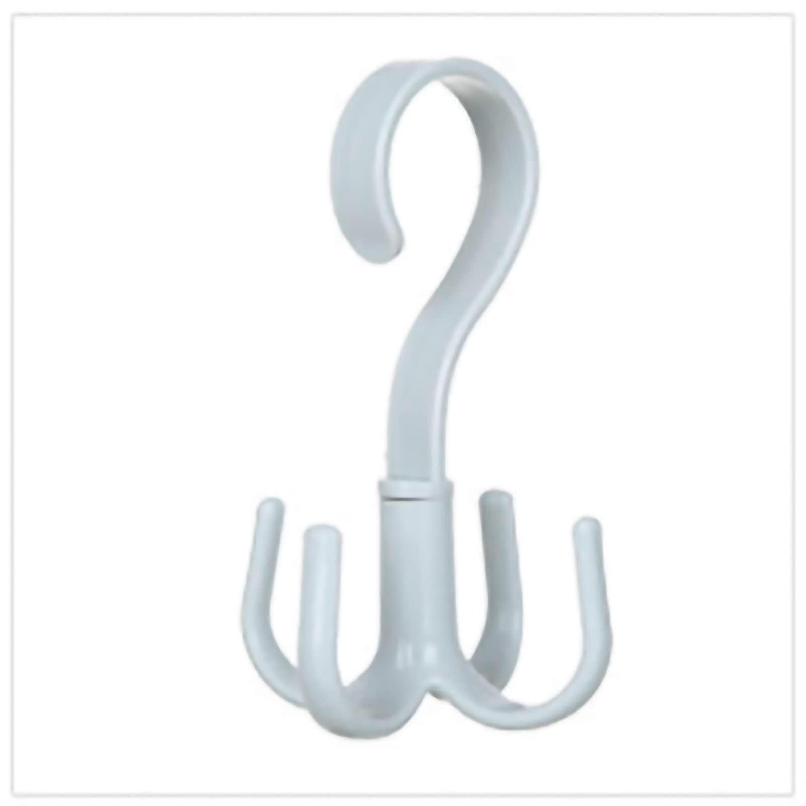 2PCS Closet Organizer Hanger 360° Rotating Belt Hook with 4 Claws for Handbags Scarves Ties Blue