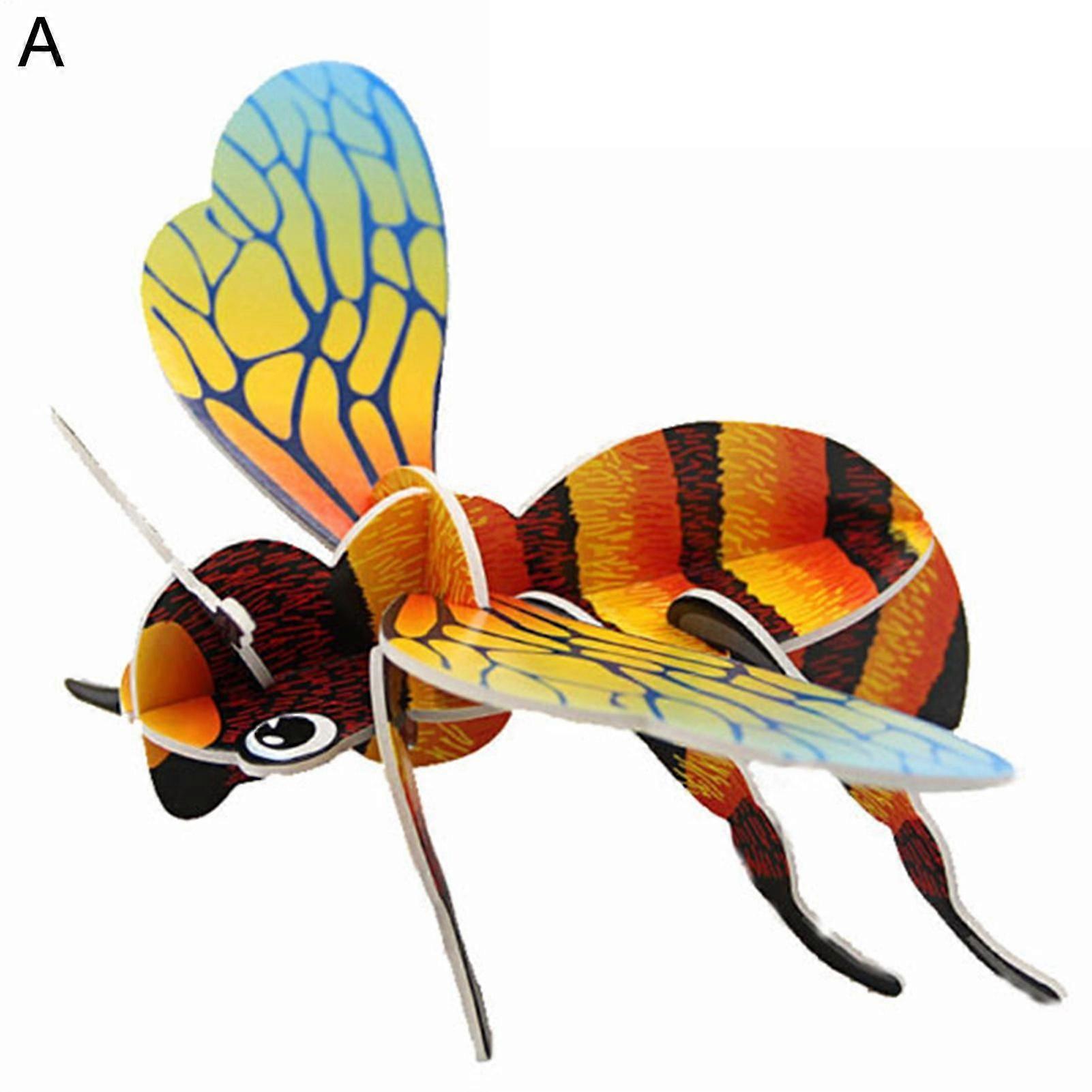 1set 3d Puzzle Problem-solving Ability Eco-friendly Paper Grasshopper Jigsaw Puzzle Toy For Indoor