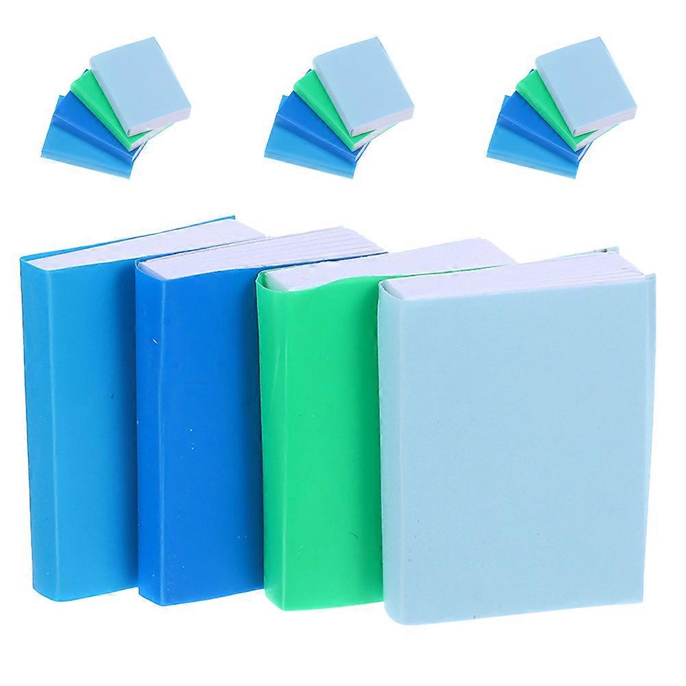 Miniature Books Dollhouse Tiny Notebooks for Pretend Play 16Pcs