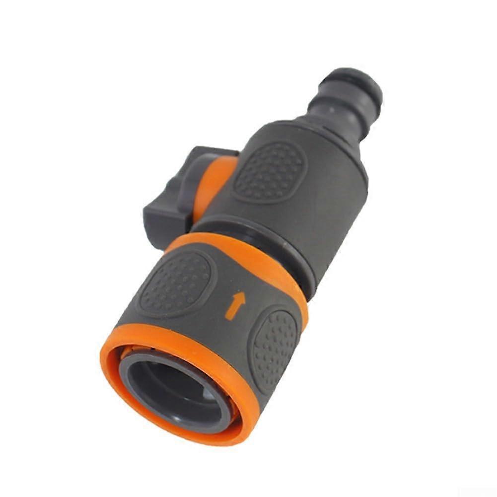 Garden Hose Shut Off Valve with Easy Water Flow Control, Quick Connect Durable InLine Connector