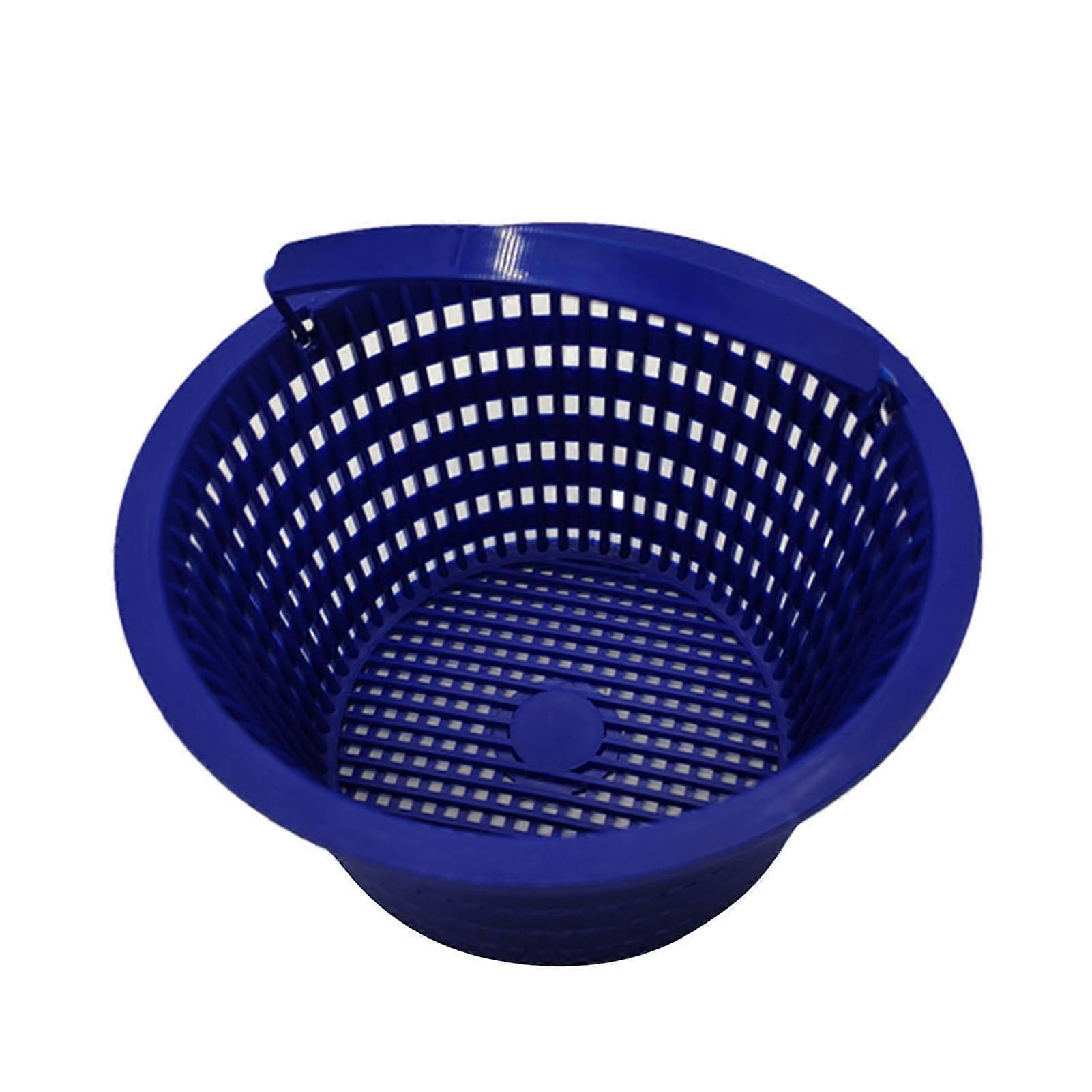 Pool Skimmer Basket Replacement with Mesh Filter and Handle Prevents Drain Clogging and Debris