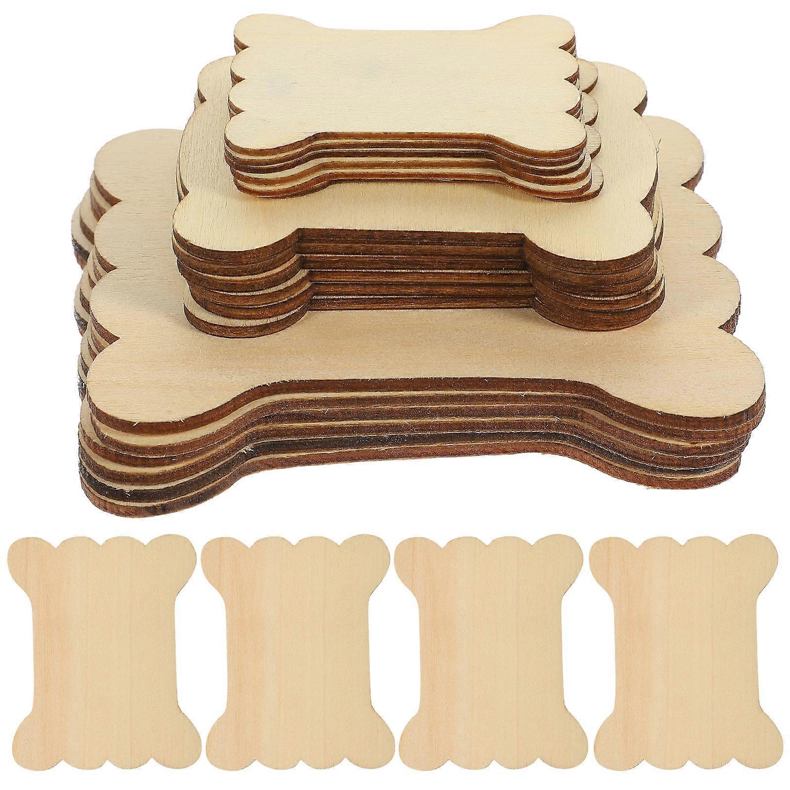 18Pcs Wood Thread Bobbins For Sewing Crafting Quilling Light Brown Rectangular Thread Storage Tools