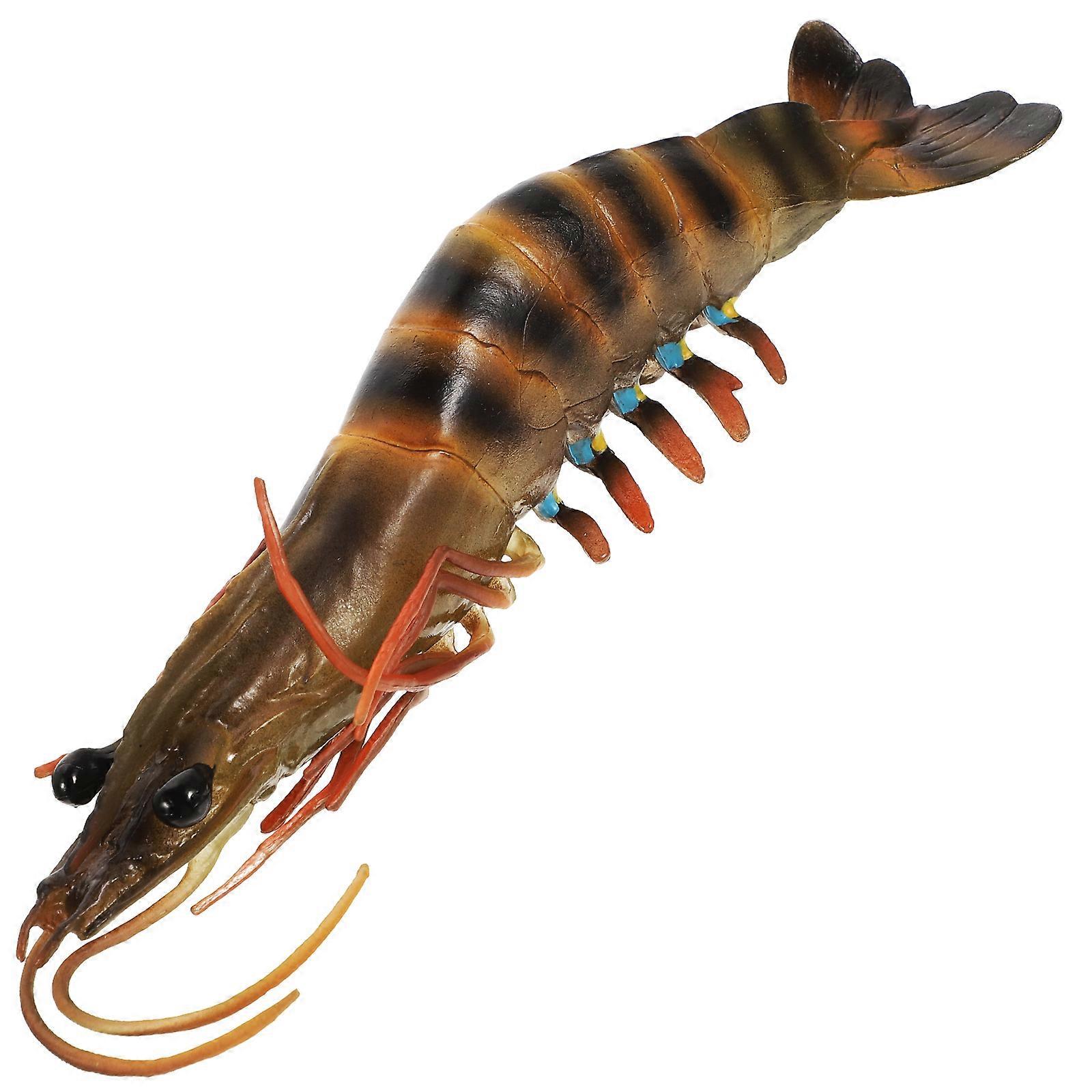 Realistic Plastic Shrimp Toy for Decor Educational Children Supply