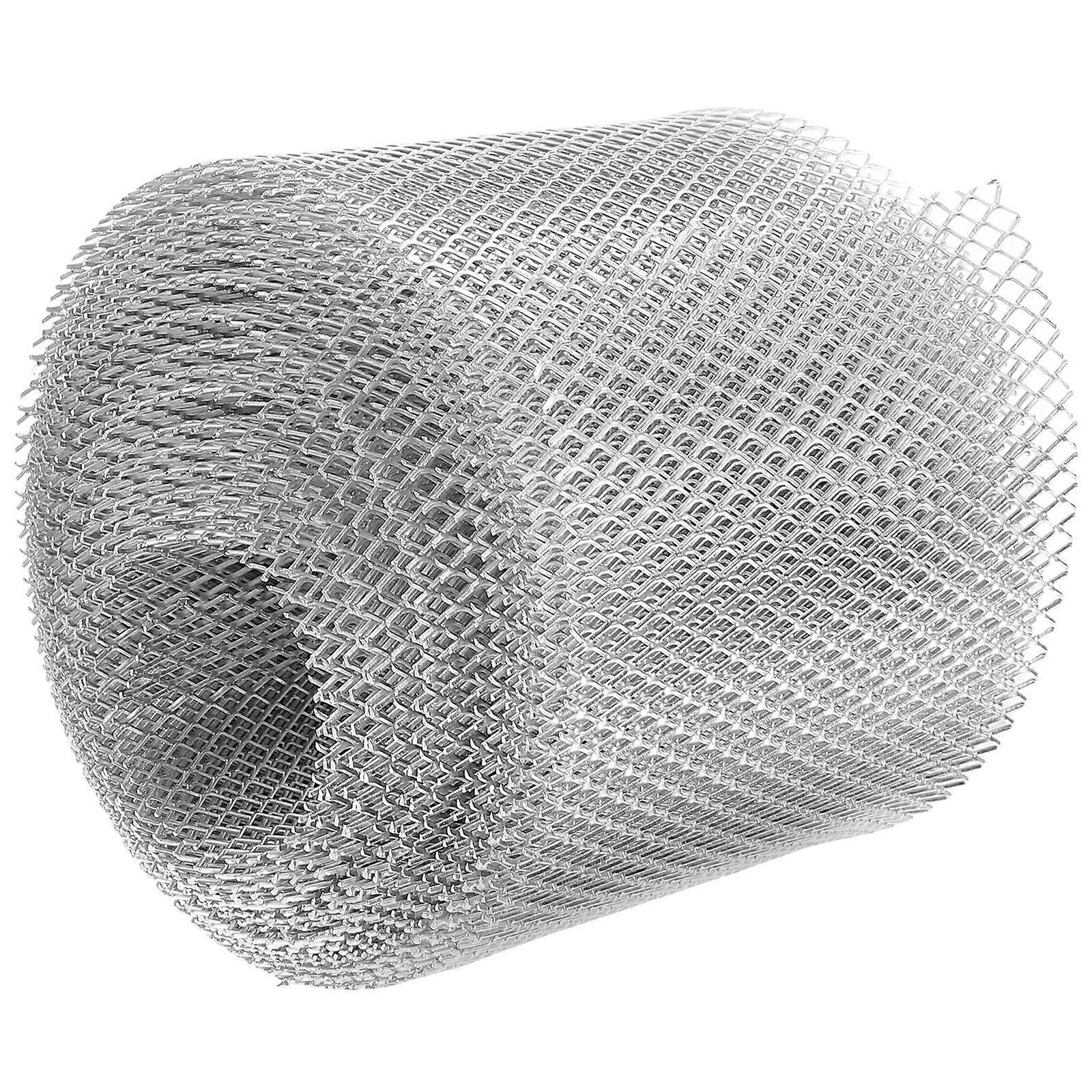 Gutter Guard For Outdoor Use Silver Mesh Gutter Screen Prevent Leaves And Debris 1Pcs