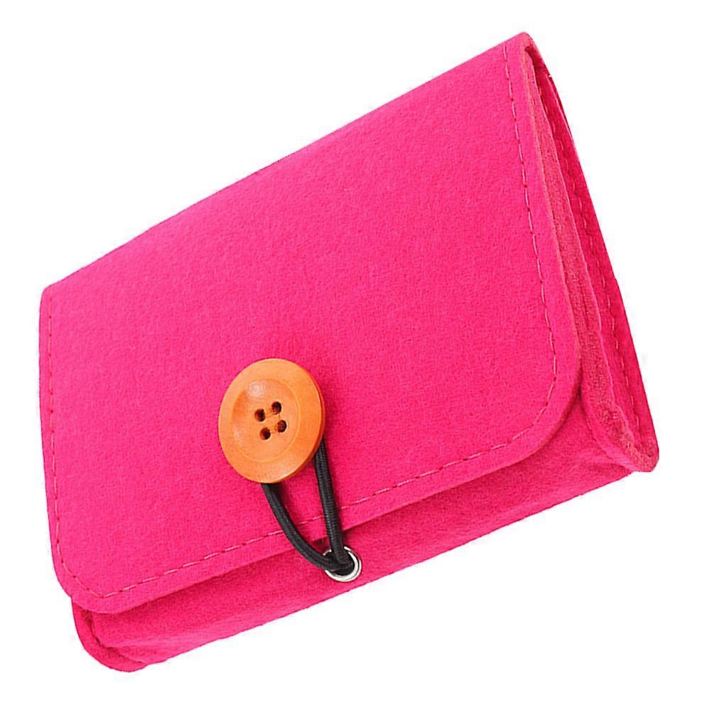 Essential Oil Storage Pouch Felt Organizer for 5Pcs Carrying Case