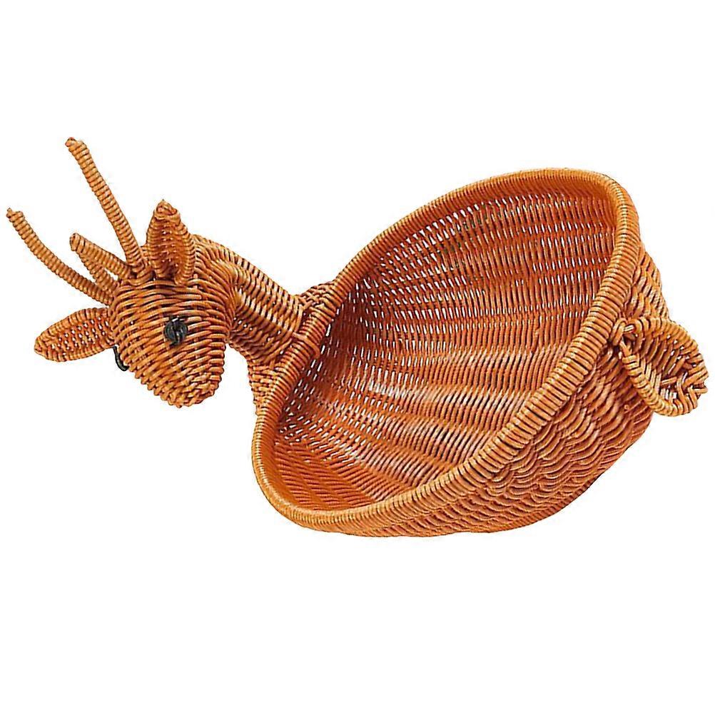 Light Brown Fruit Basket Storage Container for Household