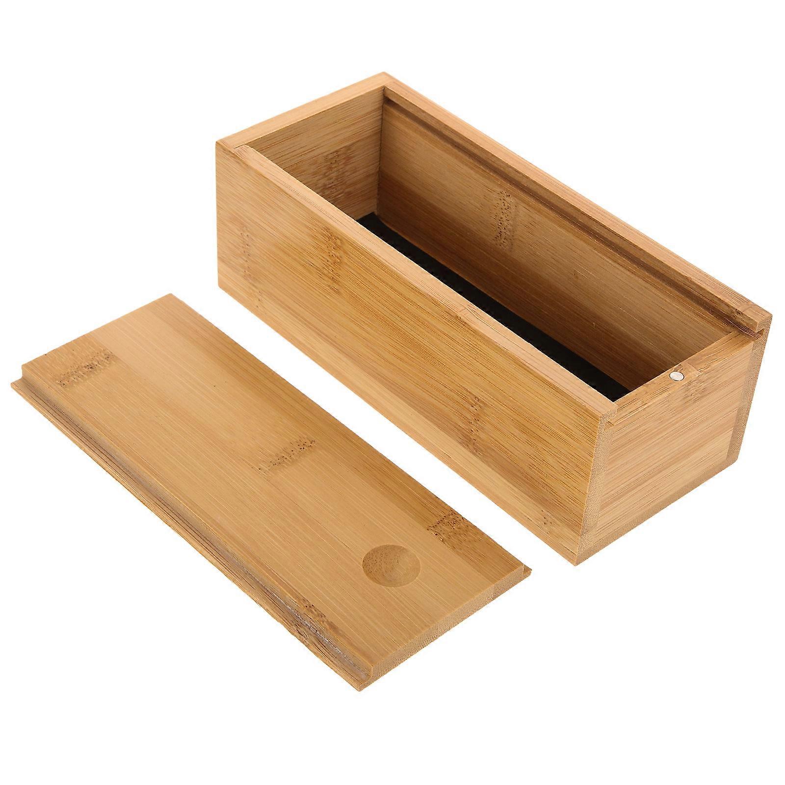 Bamboo Eyewear Holder Pull Out Case for Travel Storage Use