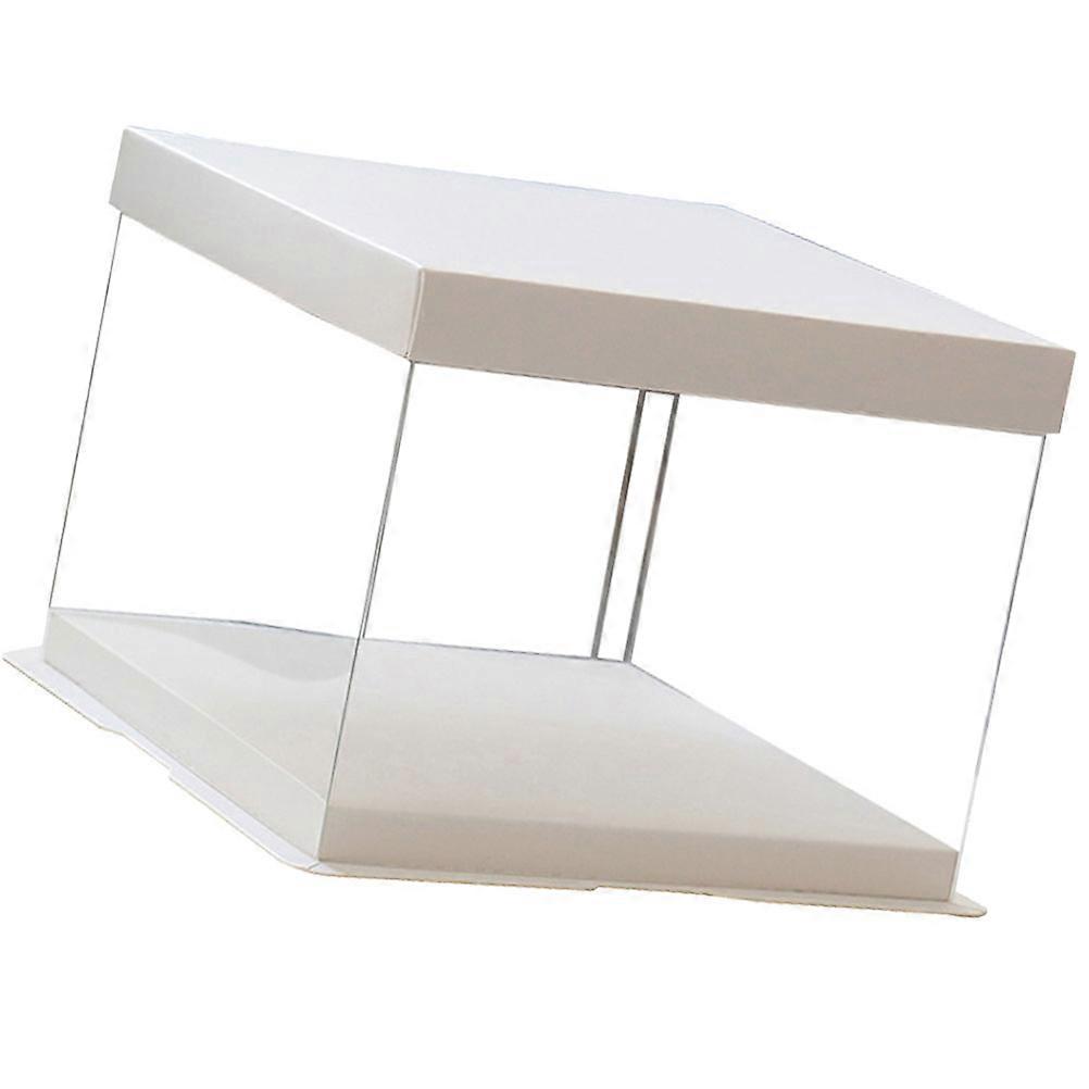 Transparent Birthday Cake Container for Cake Storage 1Pcs Plastic