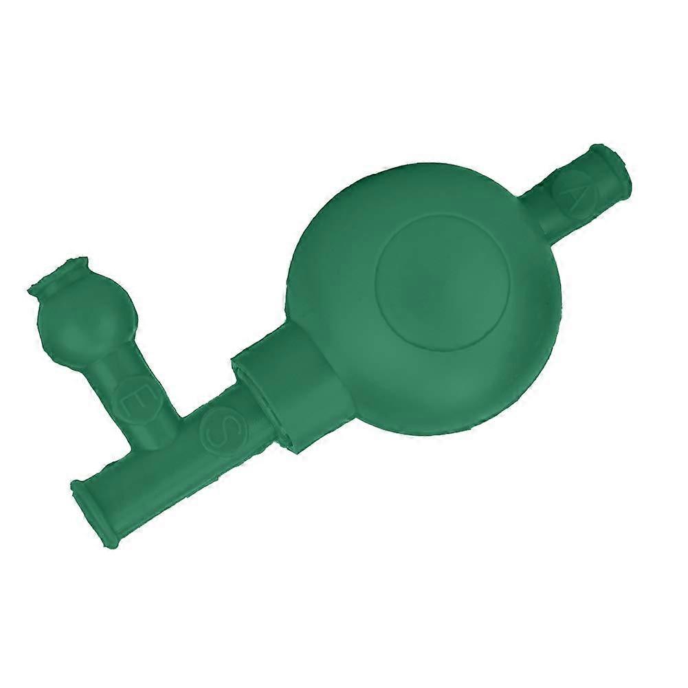 Green Rubber Pipette Filler with ThreeValve Design for Precise Liquid Control in Laboratory Use