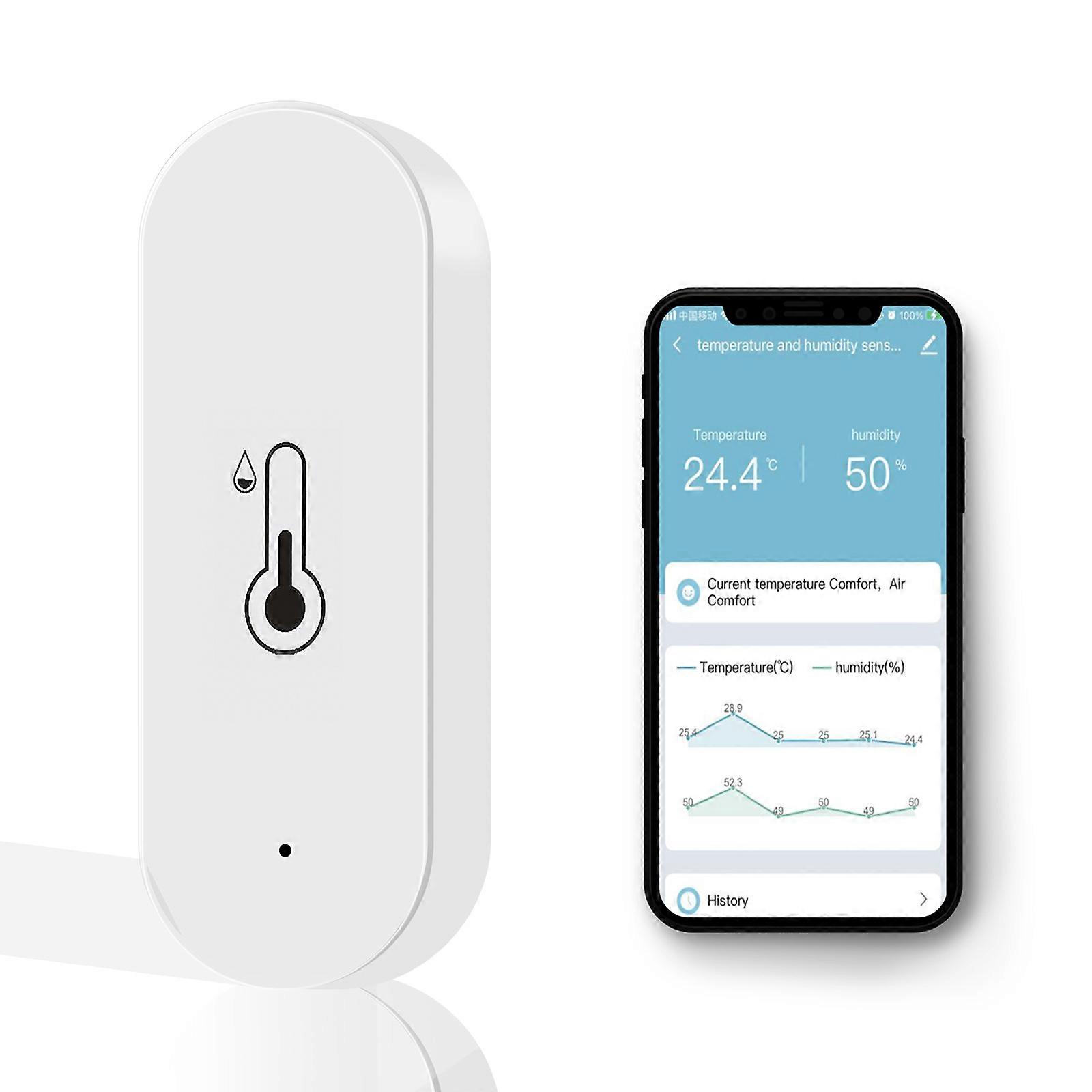 1x Tuya Wifi Temperature and Humidity Sensor Indoor Thermometer Hygrometer