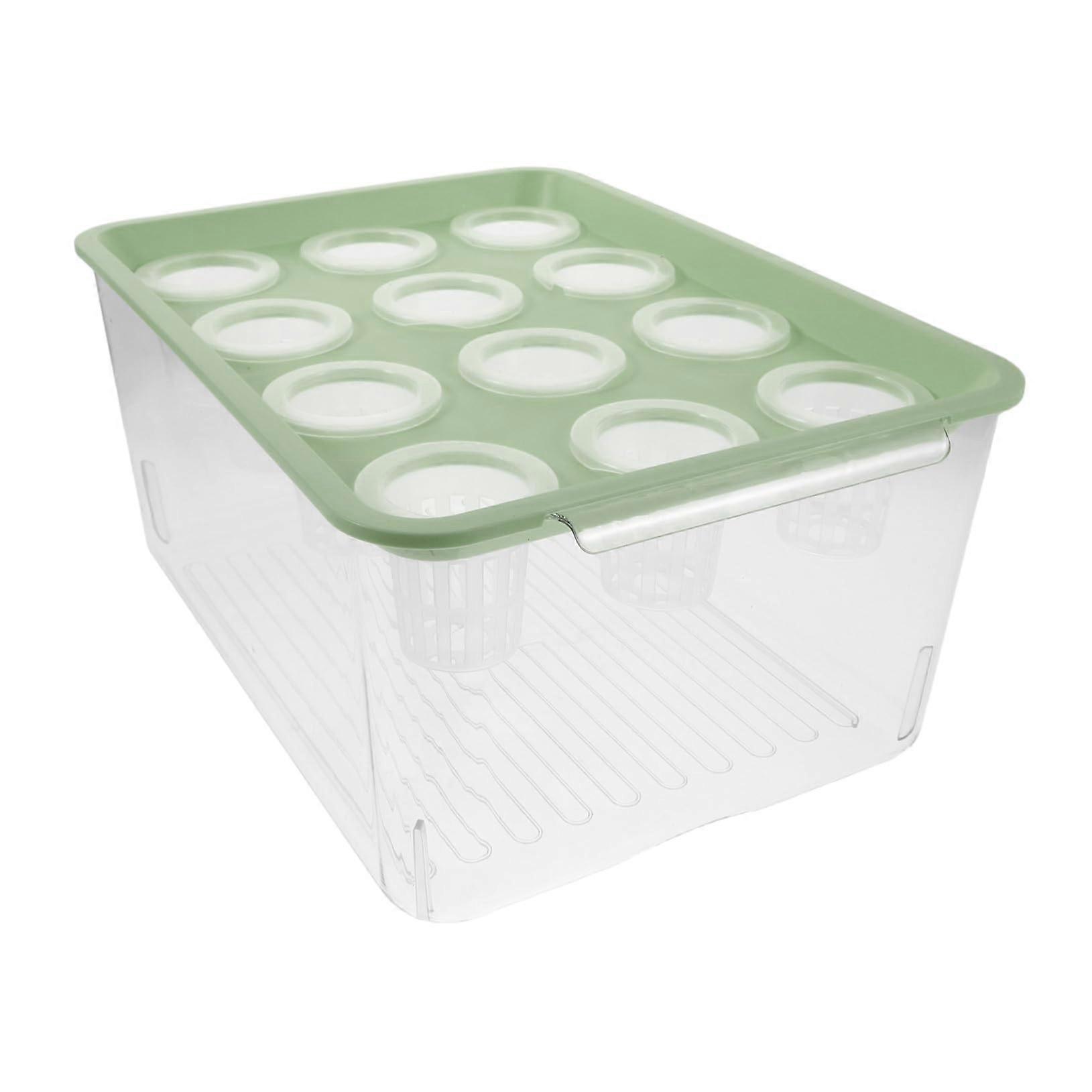 Desktop Hydroponic Fish Tank with Secure Lid and Integrated Planting Zone for Betta Fish