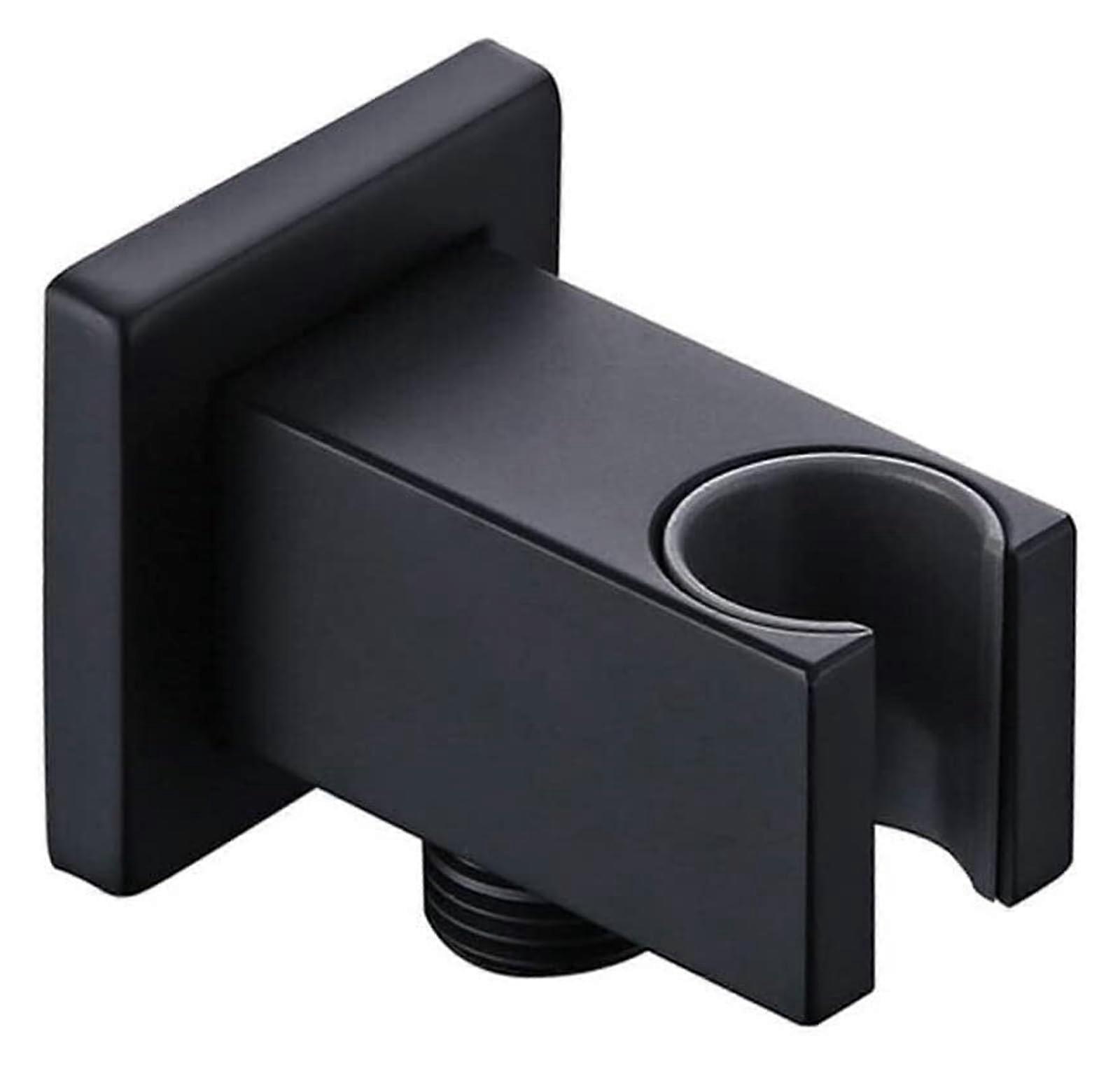 Matte Black Wall Mounted Adjustable Shower Head Holder NoDrill Easy Install Rust