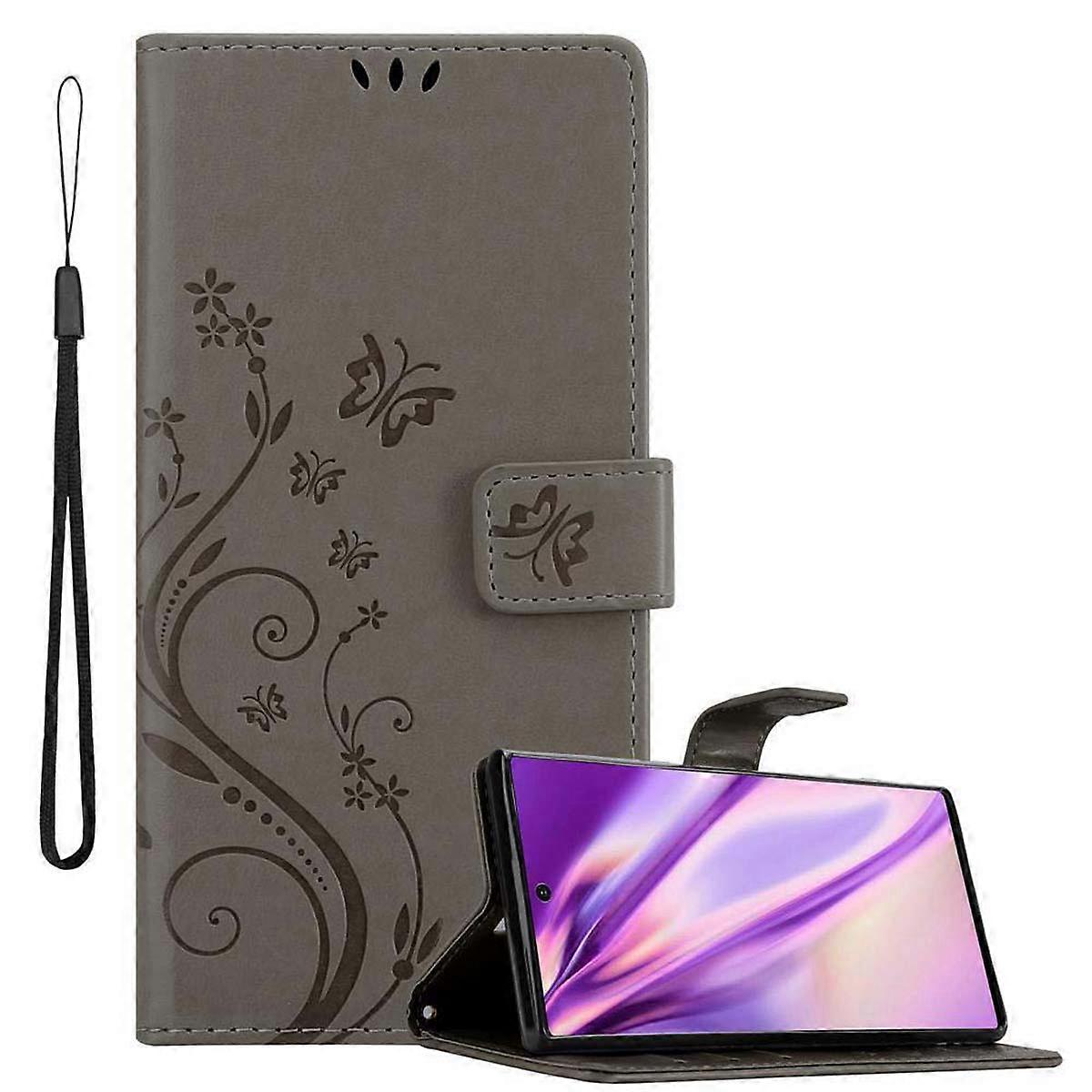 Samsung Galaxy NOTE 10 PLUS Protective Case - with Floral Pattern and Card Slot