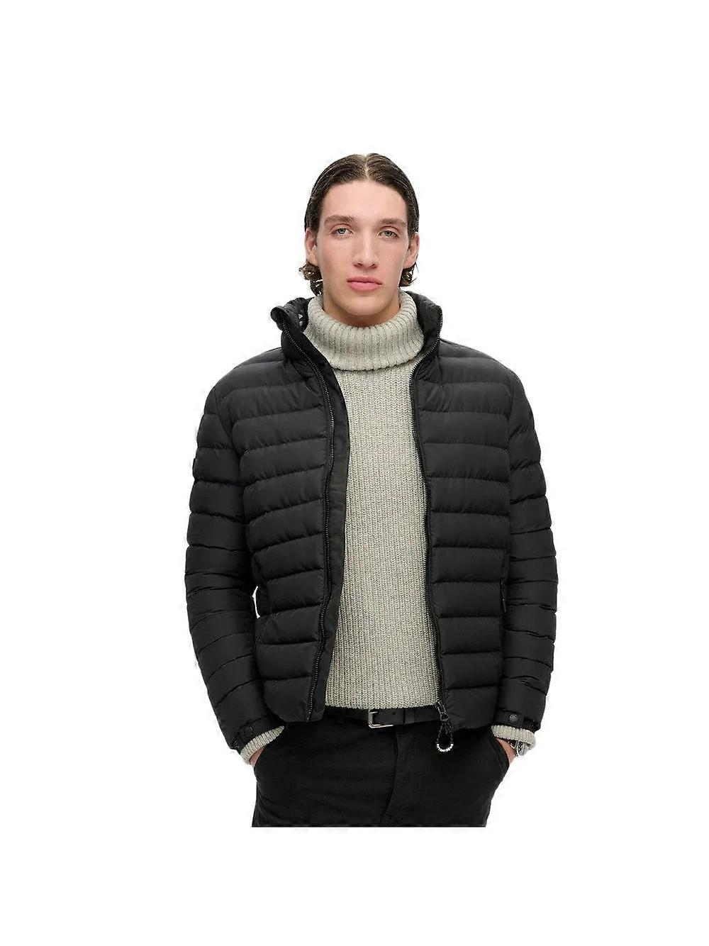 Men's Superdry Fuji Down Jacket Black
