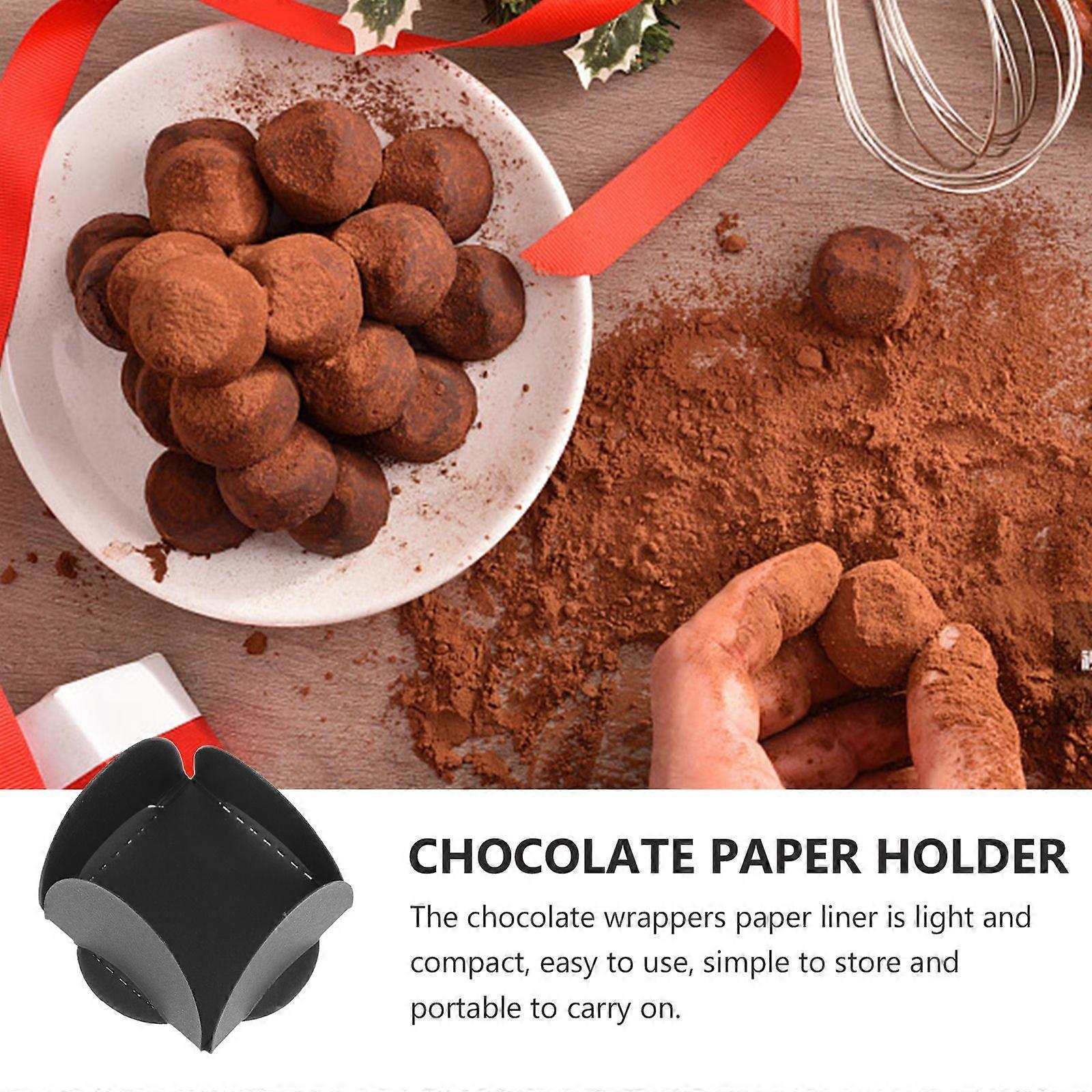 100pcs Chocolate Wrap Liner Papers Truffle Chocolate Wrapper Liners Paper