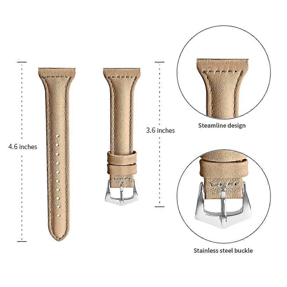 Top Layer Cowhide Leather Smart Watch Band for Fitbit Blaze