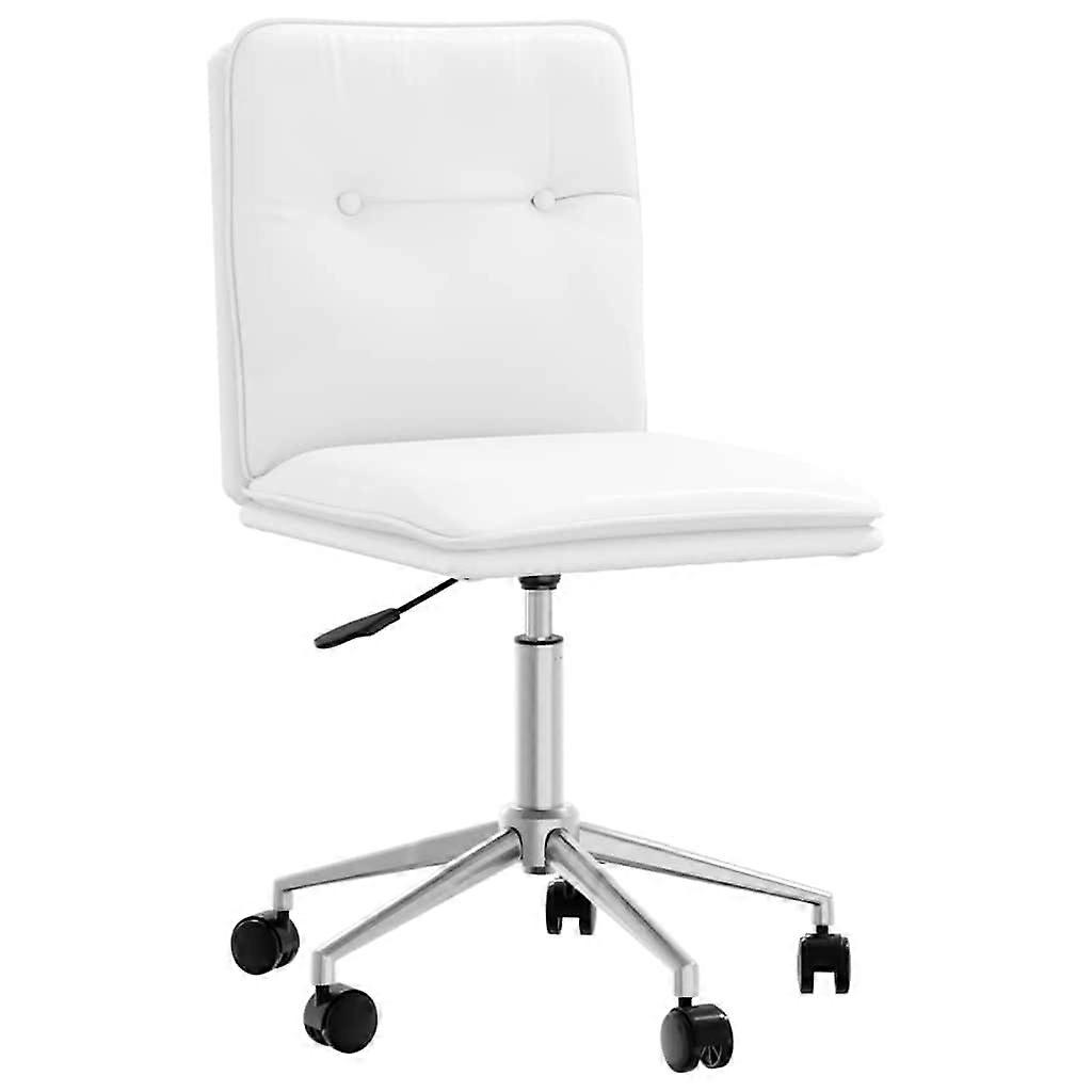 vidaXL Eetkamerstoel kunstleer wit