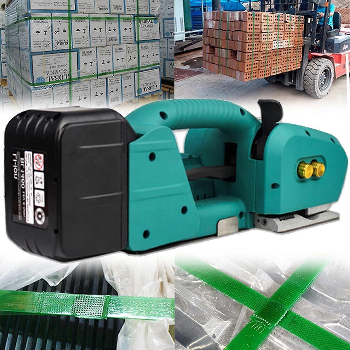 Electric Strapping Tool with Fast Automatic Welding for PP PET, Cordless 916mm Battery Powered