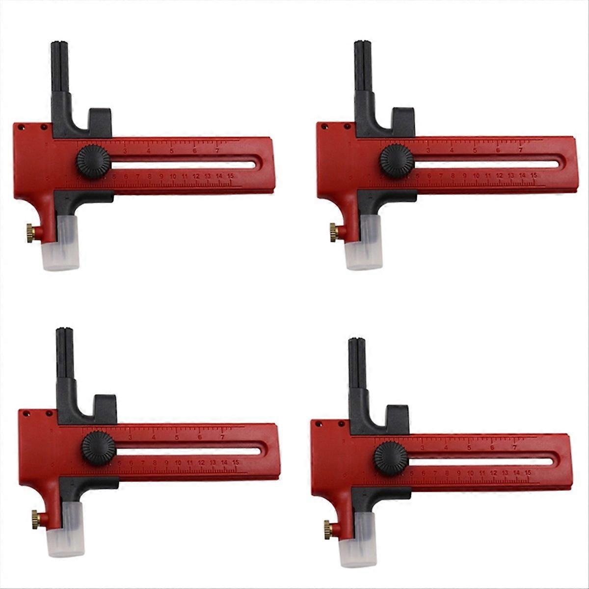 Red Adjustable Circular Cutting Tool for Making Fabric Crafts