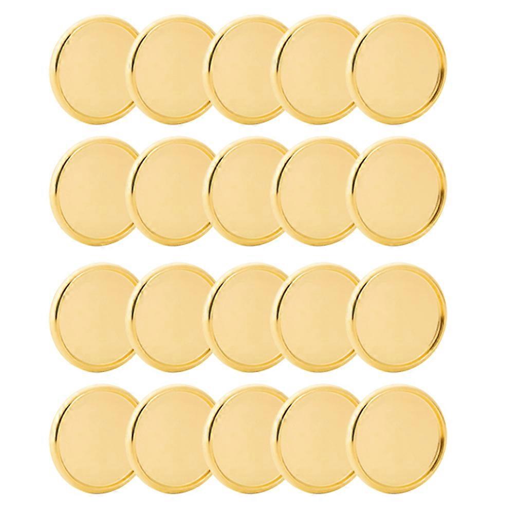 Binder Rings Book Binding Discs for Fixing Use 20Pcs Golden ABS Binding Discs