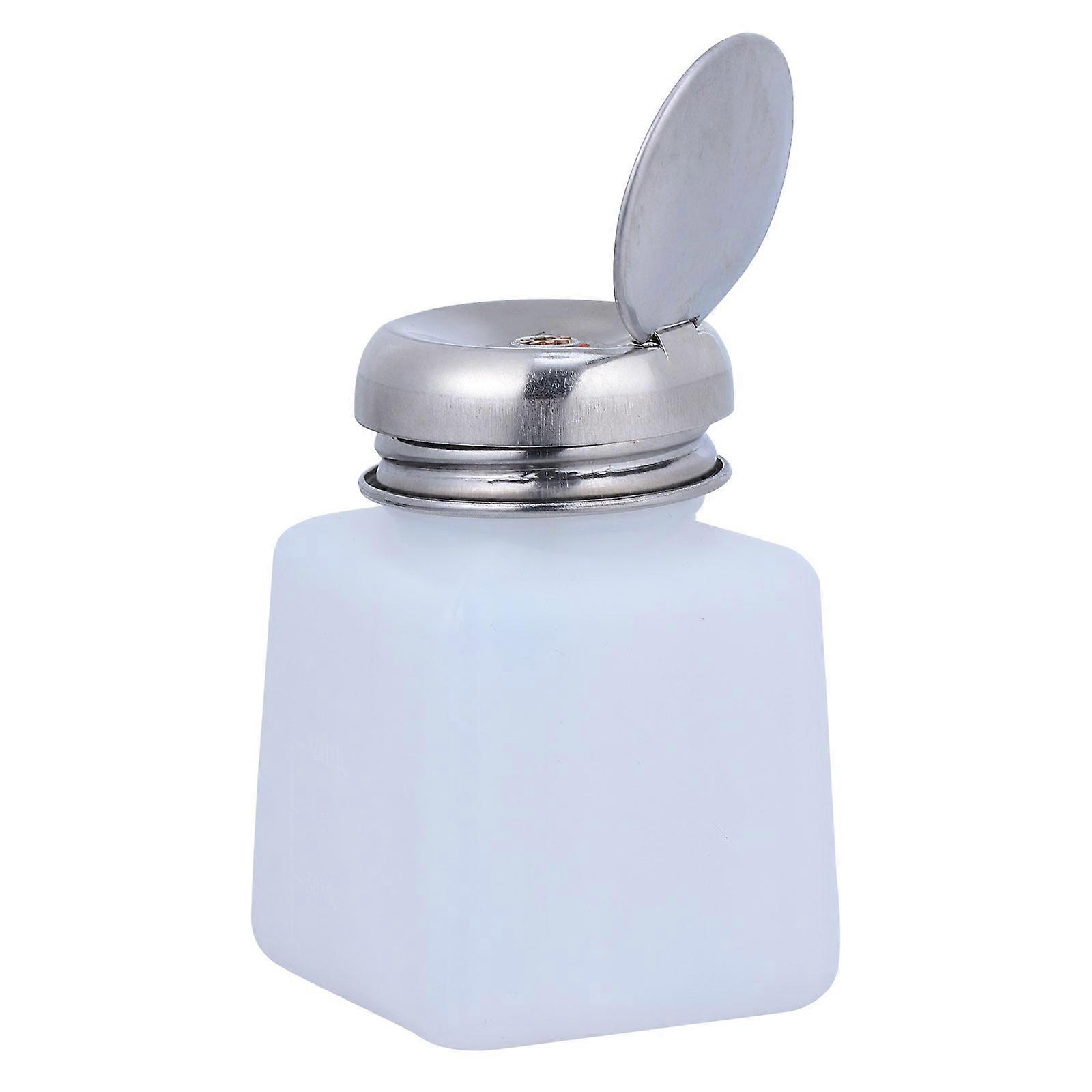 Anti-Static Alcohol Bottles Plastic Push Type for Storage 3Pcs Portable White