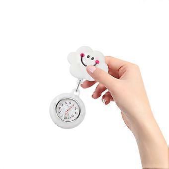 Watches For Nurses Women Adorable Nurse Watch Unique Telescopic Nursing Watch Useful Pocket Watch Daily Use White 1Pcs