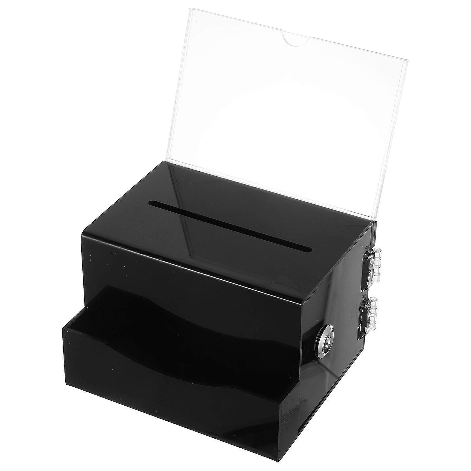 Suggestion Box Acrylic Voting Box for Storage 1Set with Lock