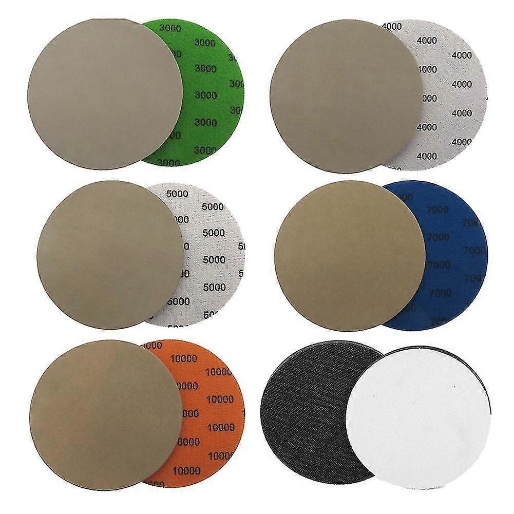 6 polegadas 3000 4000 5000 7000 10000 lixeiro disco de moagem, com interface pad, 25 peças de seca e
