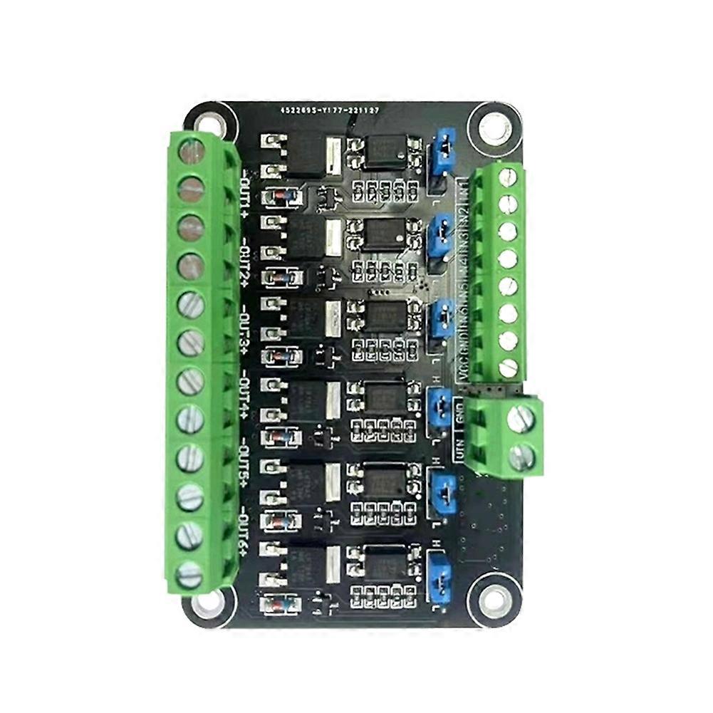 6 Channels MOS Module/Microcontroller PLC Amplifier Field-Effect Transistor/Optocoupler Isolation/MOS Driver Board 3.3V