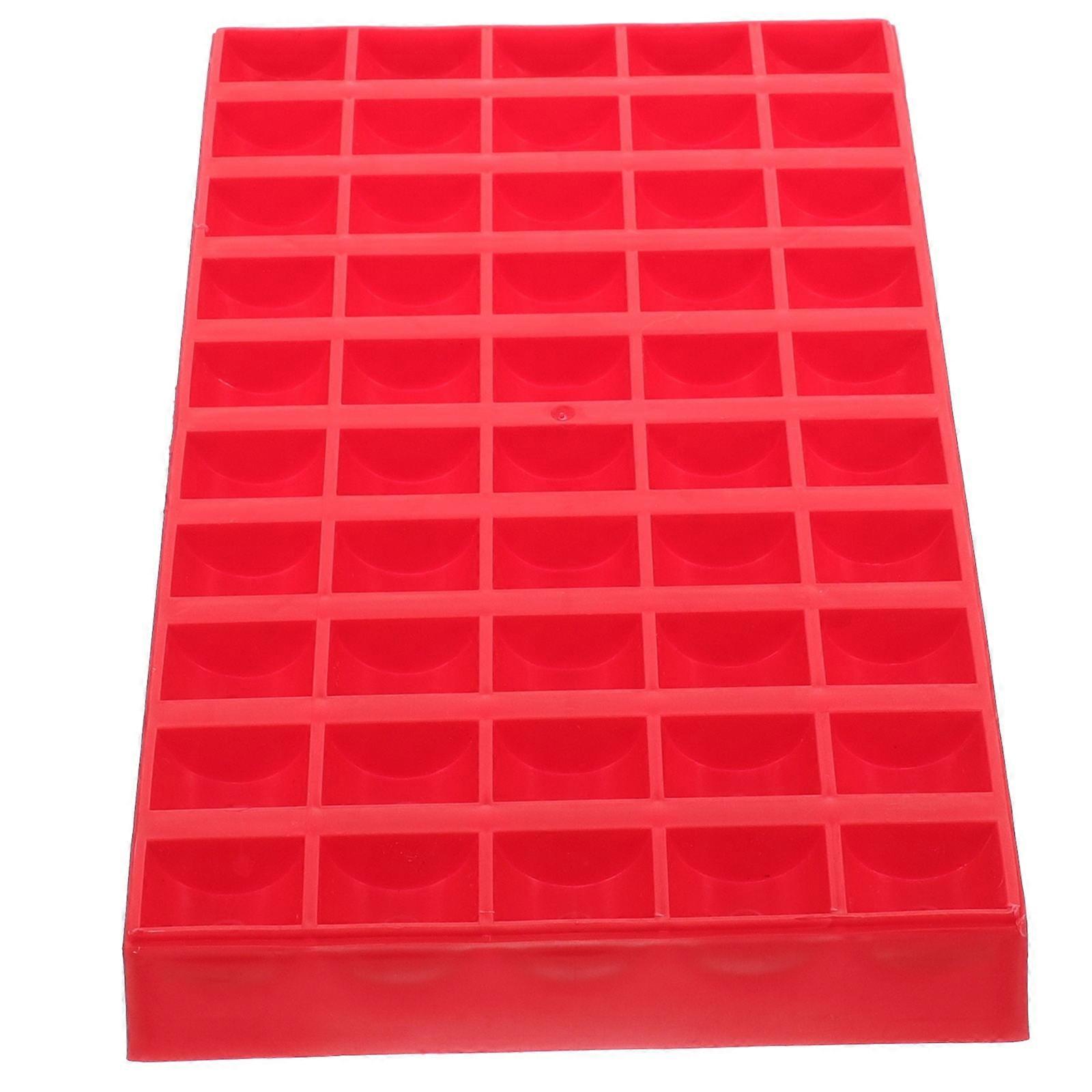 Red Plastic Coin Container for Daily Use Compact Coin Storage Solution