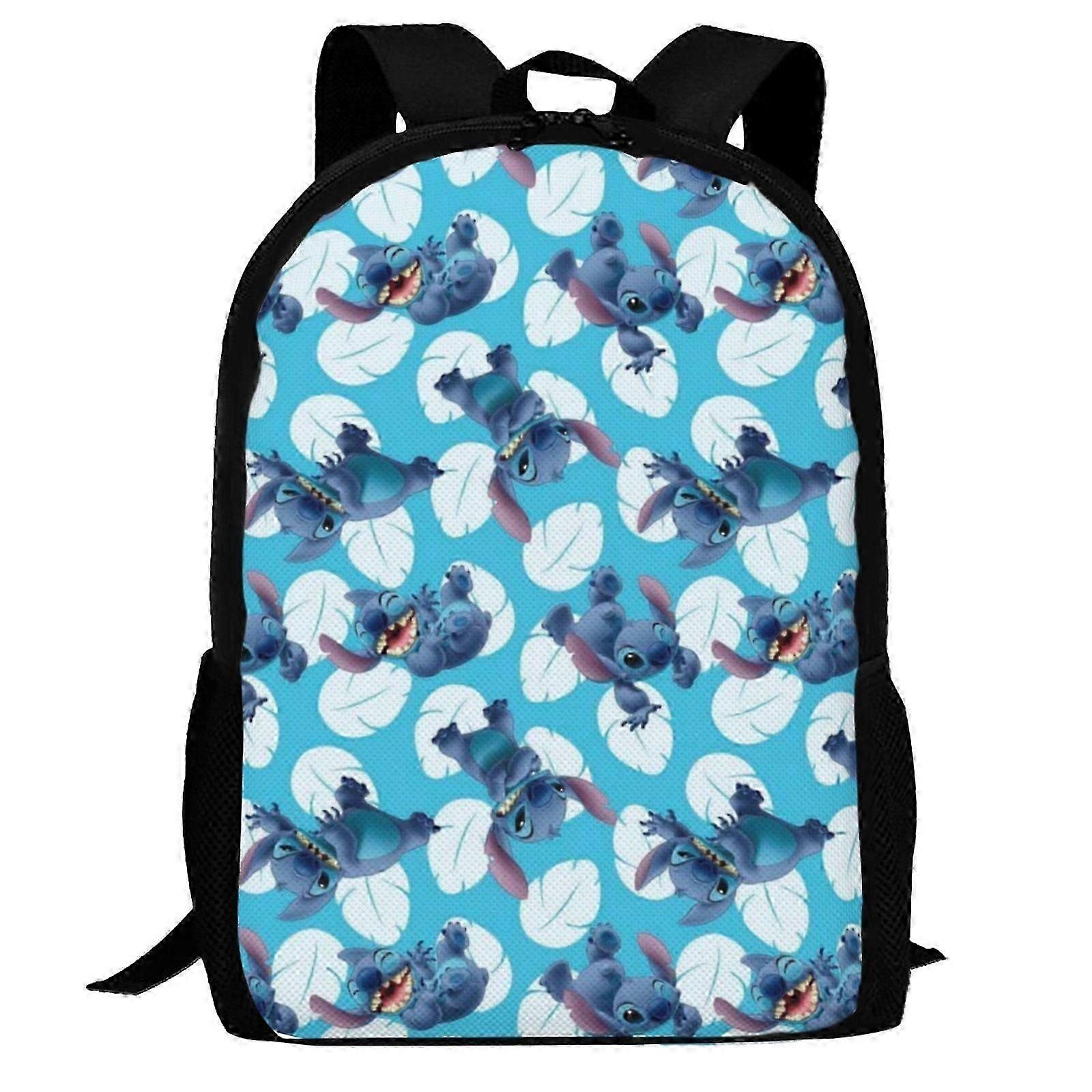 ck1861 Lilo &amp Stitch Backpack For Kids Boys Girls, Large Capacity School Book Bag With Adjustable Straps, Lightweight Backpack