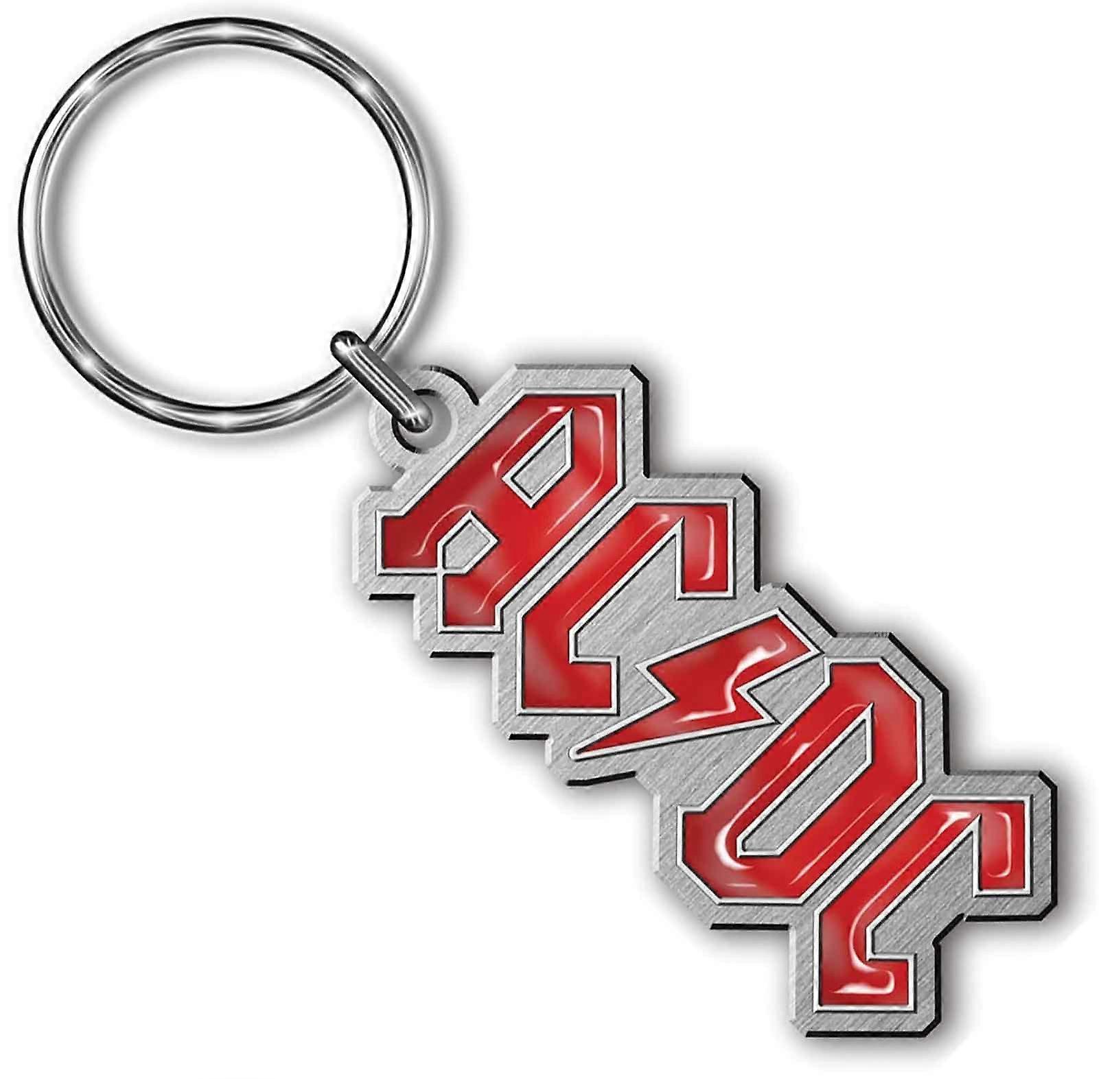AC/DC Keyring Classic Voltage Band Logo Keychain