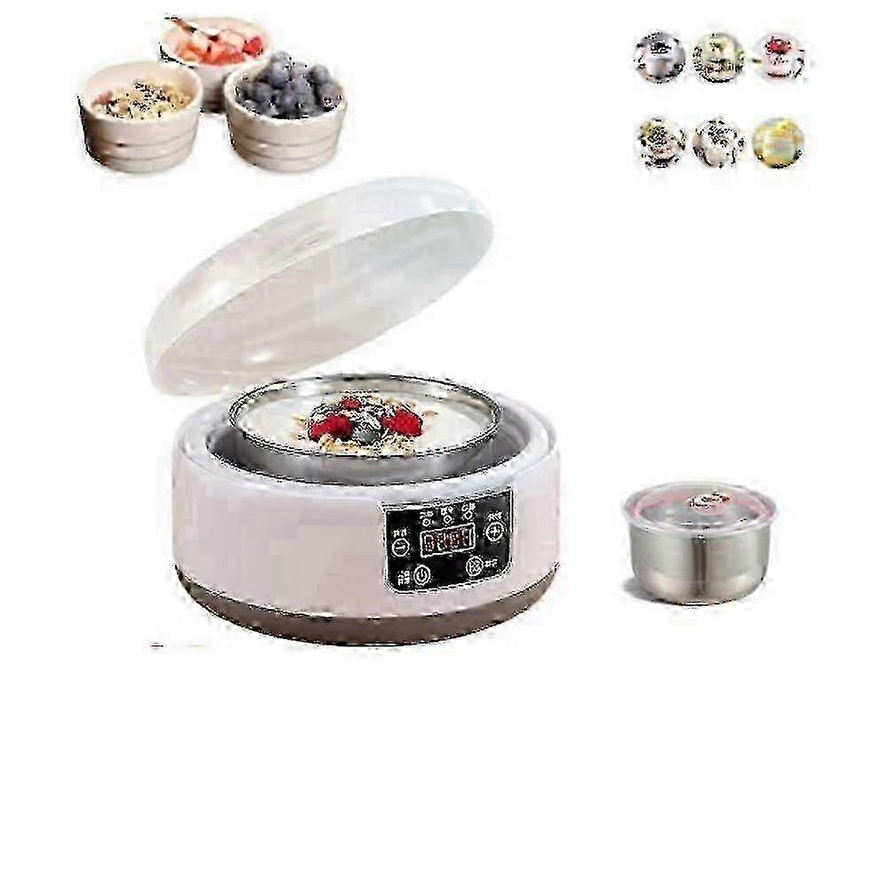 Homemade yogurt machine with 36-hour timer and adjustable settings