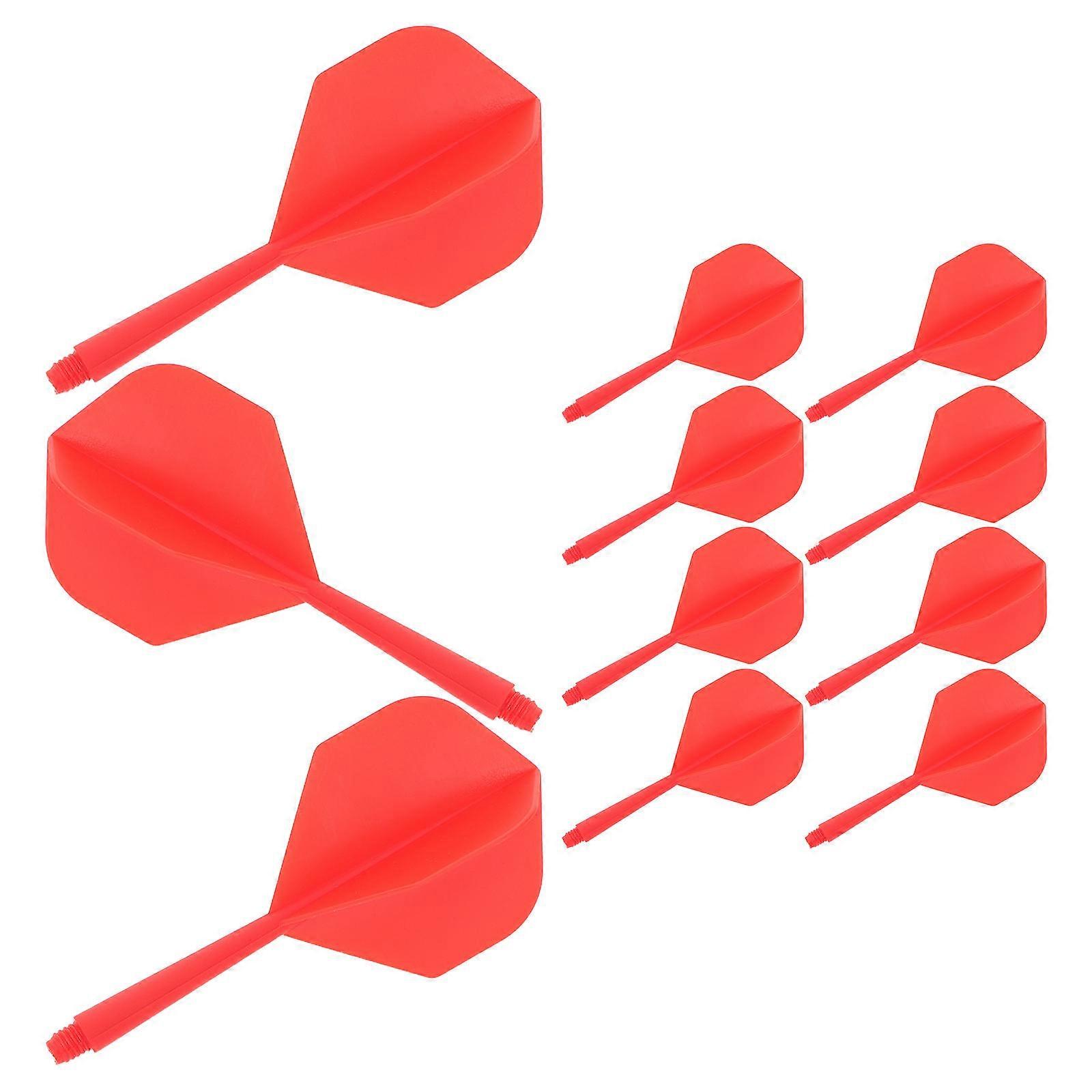 Plastic Integrated Dart Flights for Smooth Throwing 12Pcs Set