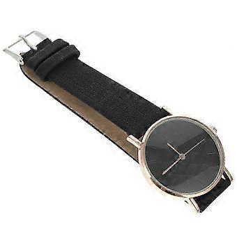 Reloj de pulsera redondo de moda, reloj analógico para mujer, imitación de acero inoxidable, metal y cristal, 9,31 x 1,60 x 4 pulgadas, 1 unidad.