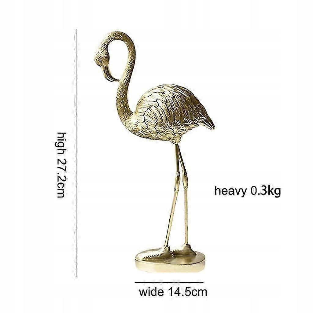2x Flamingo Figur Statue Tiermodell