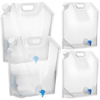 Water Jugs for Camping Collapsible Water Containers Transparent 38.00X41.00X15.00cm Drinking Spout 4Pcs